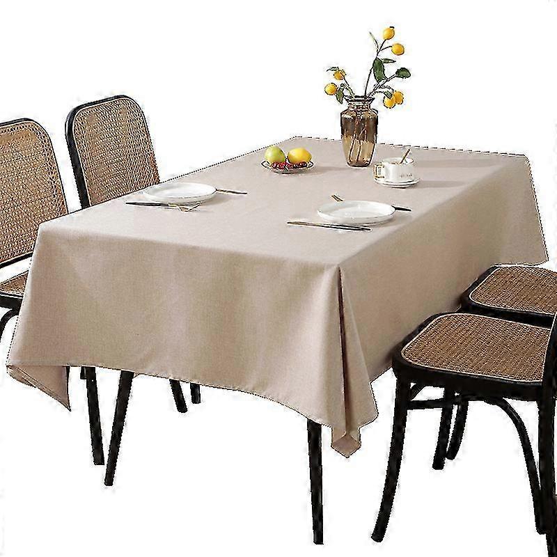 Solid Color Waterproof Table Cloth for Rectangular Coffee Table   Dust and Oil Proof Cover for Hotels