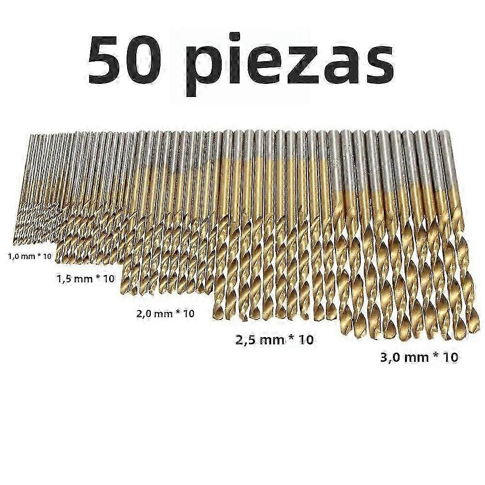 High Speed Titanium Drill Bit Set 1.5mm-10mm for Stainless Steel Power Tools Cutting Tracing Bits
