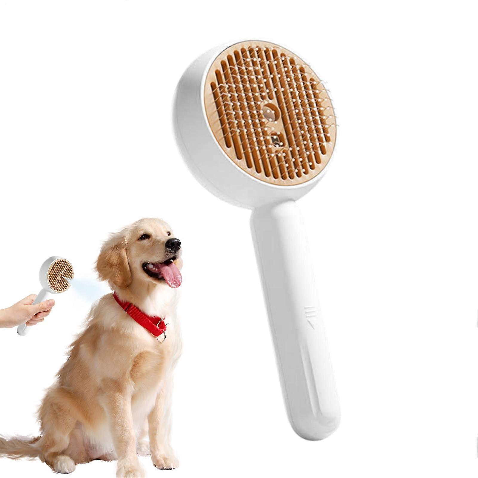 Scratching board for scattering – tool for pets and tool for cats and kittens Grooming comb for long hair and short hair, bristles brown