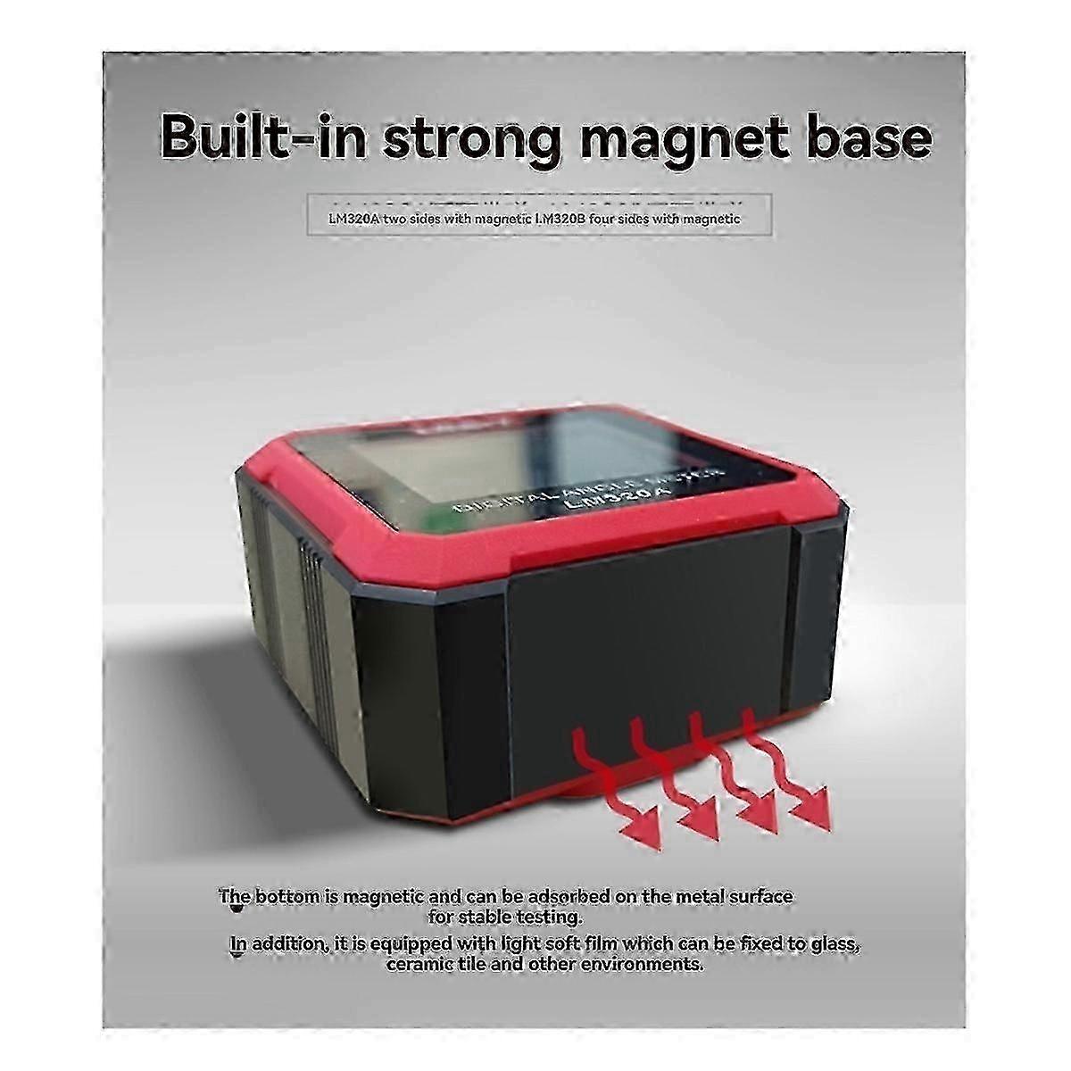 Digital Magnetic Dip Meter Protractor Angle Measuring Tool with Laser Goniometer