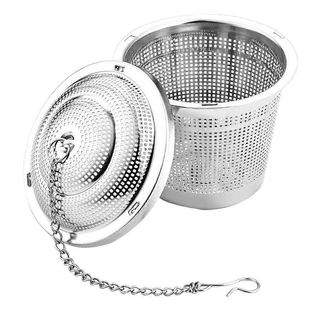 Stainless Steel Tea Infuser Ball Reusable Filter with Long Chain and Clip for Loose Leaf Tea