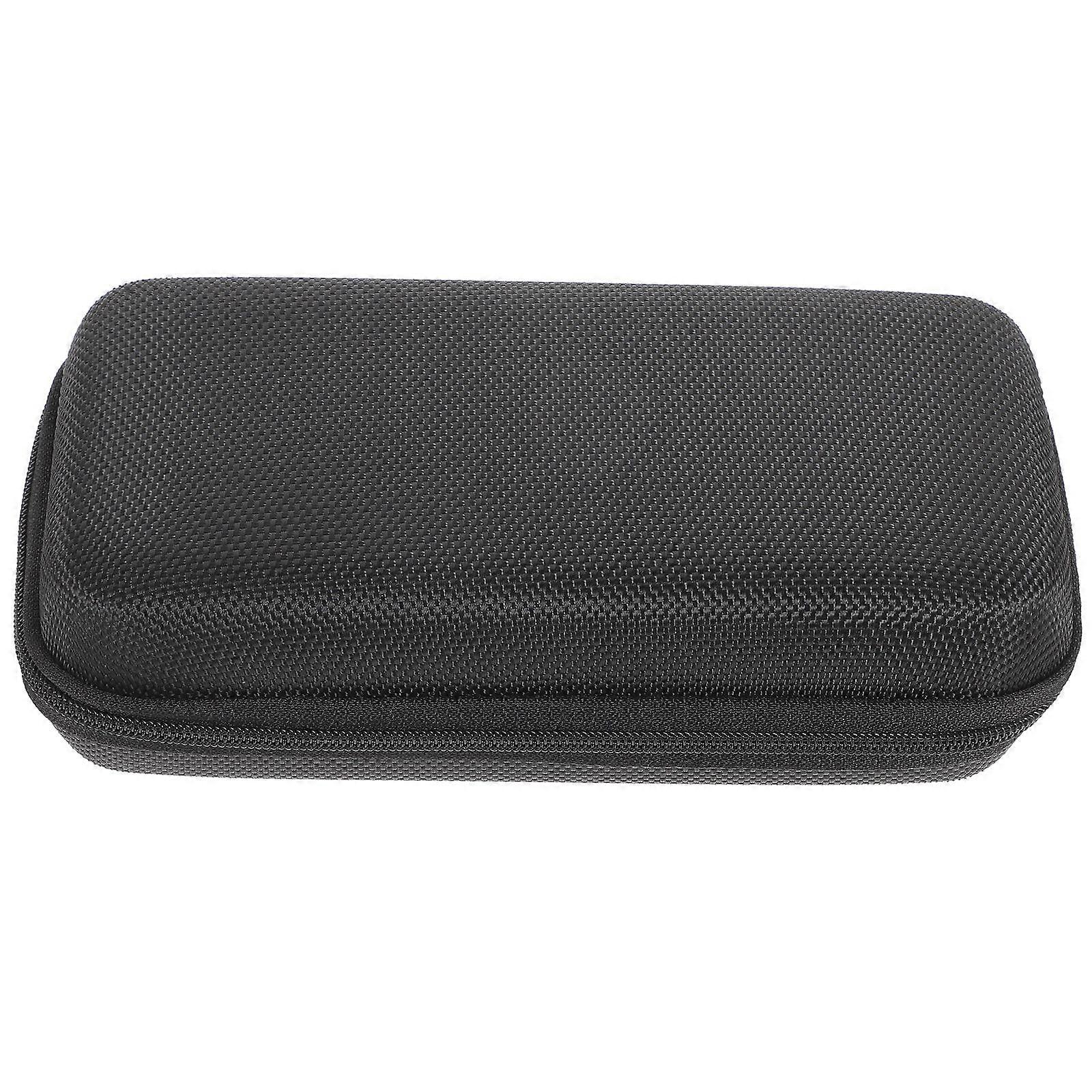 Shockproof Microphone Carrying Case with Mesh Pocket Portable Storage Bag for Accessories Black