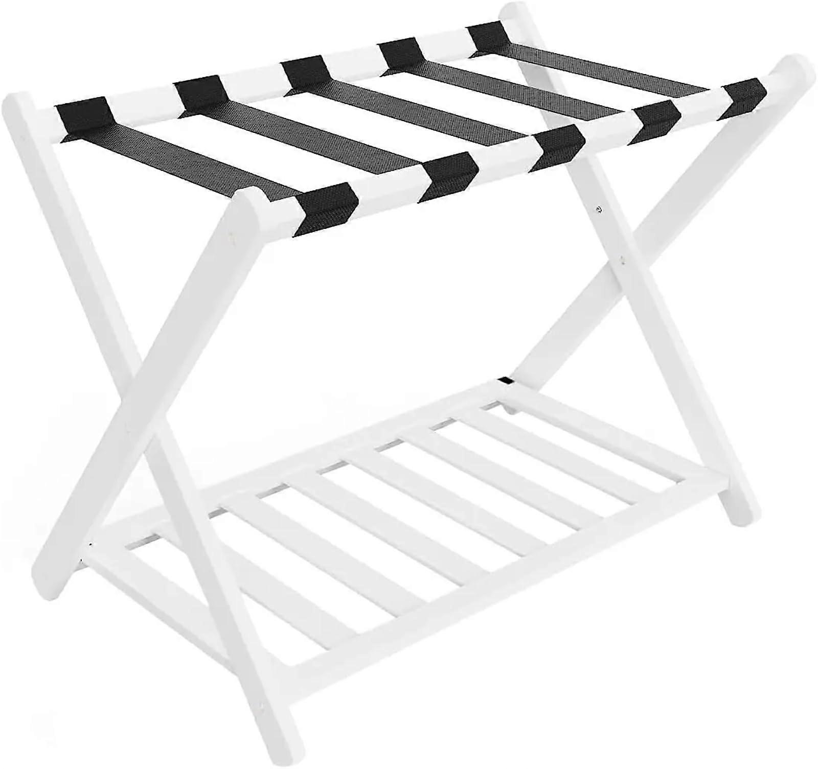 Luggage Rack Folding Pannier Rack For Guest Room, Unique Magnetic Locking Suitcase Stand, Hotel Luggage Rack, One Colour