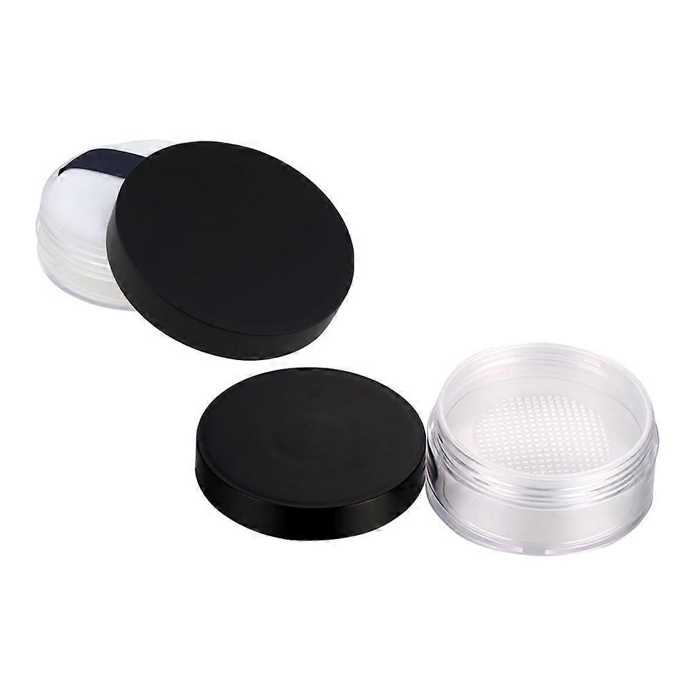 Powder Protective Case for Female Friends Simple Design PP Material 8.7X8.7X2.7CM 1Set