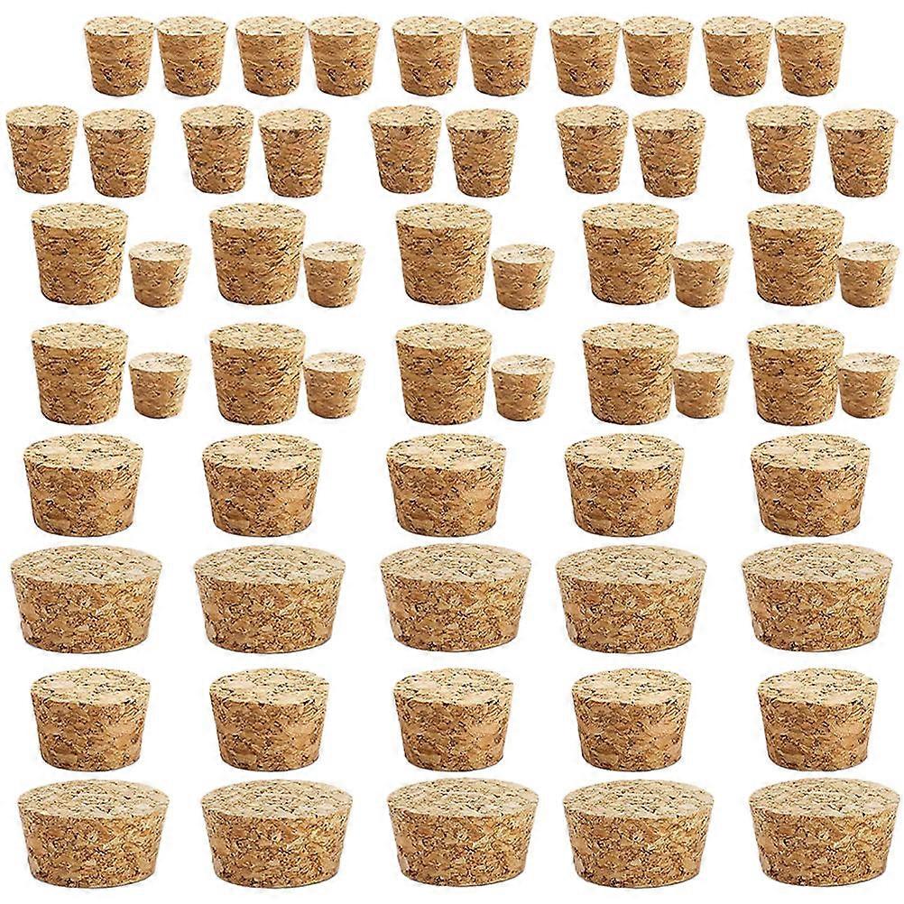 Bottle Stoppers Sealing Anti-Dust Prevent Alcohol Volatilization Protection Cylindrical Wood 60Pcs For Parties