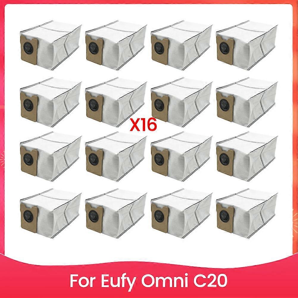 Vacuum Dust Bag Fit for Eufy Omni C20 Spare Parts Large Capacity Dust Bag Replacement 16PCS