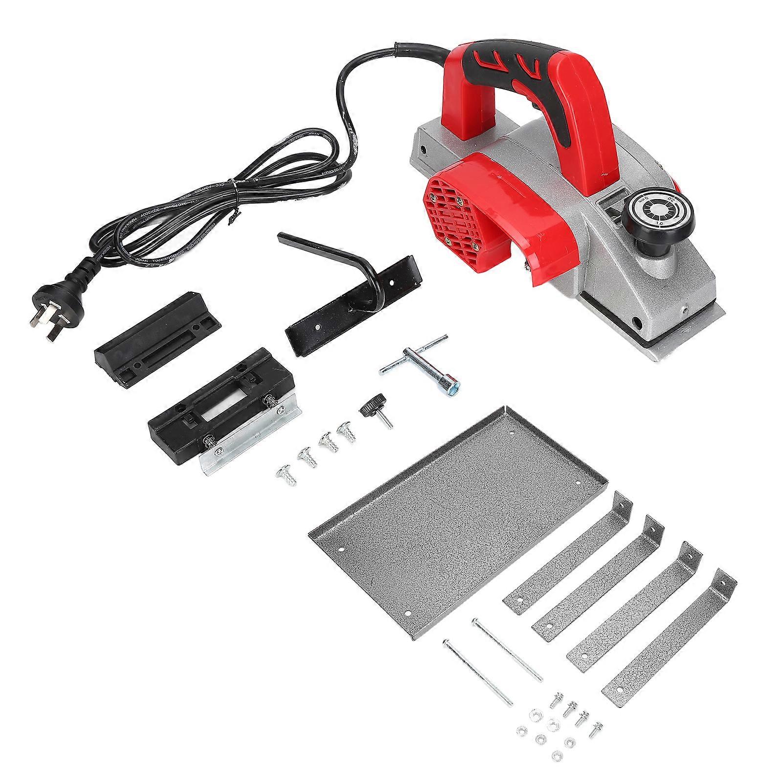 Multifunction Electric Planer Set with Flip Planer Stand Depth Adjustment 16000RPM 1000W