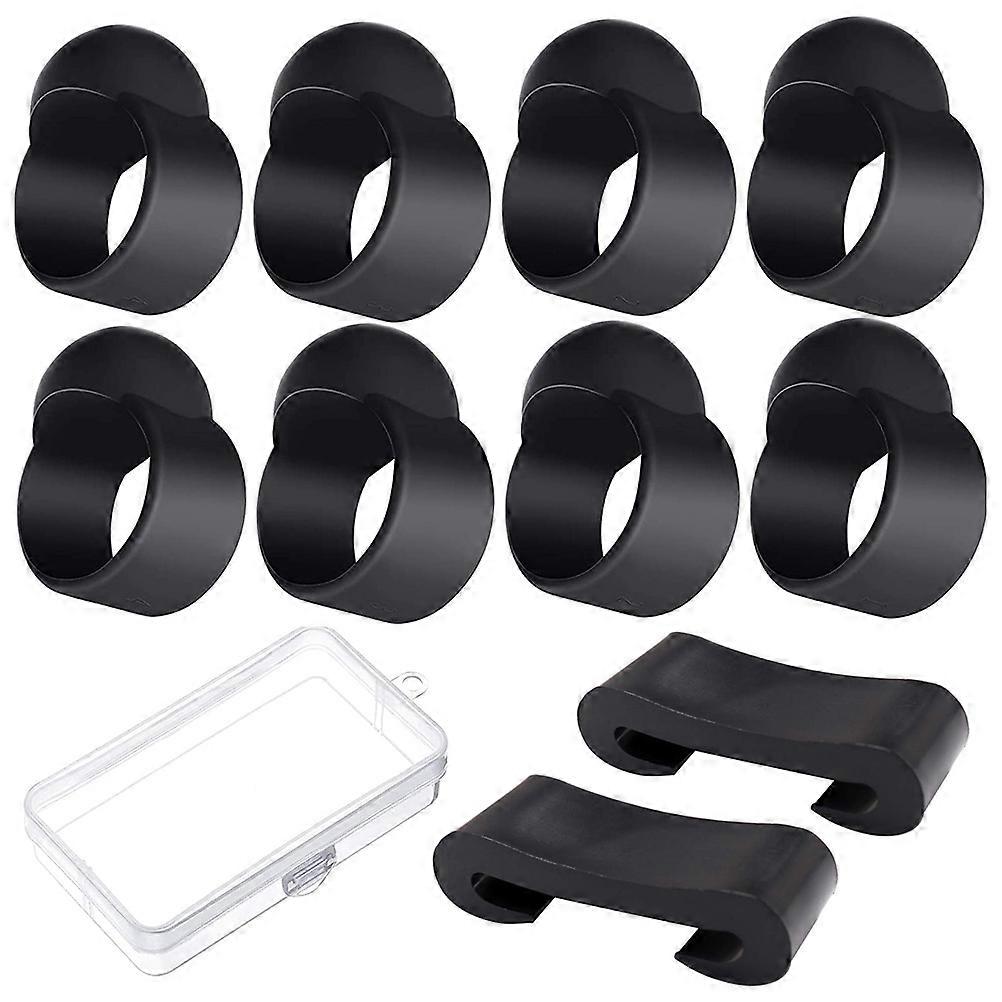 10Pcs Steel Tongue Drum Mallets Brackets and Finger Picks Set with Storage Box