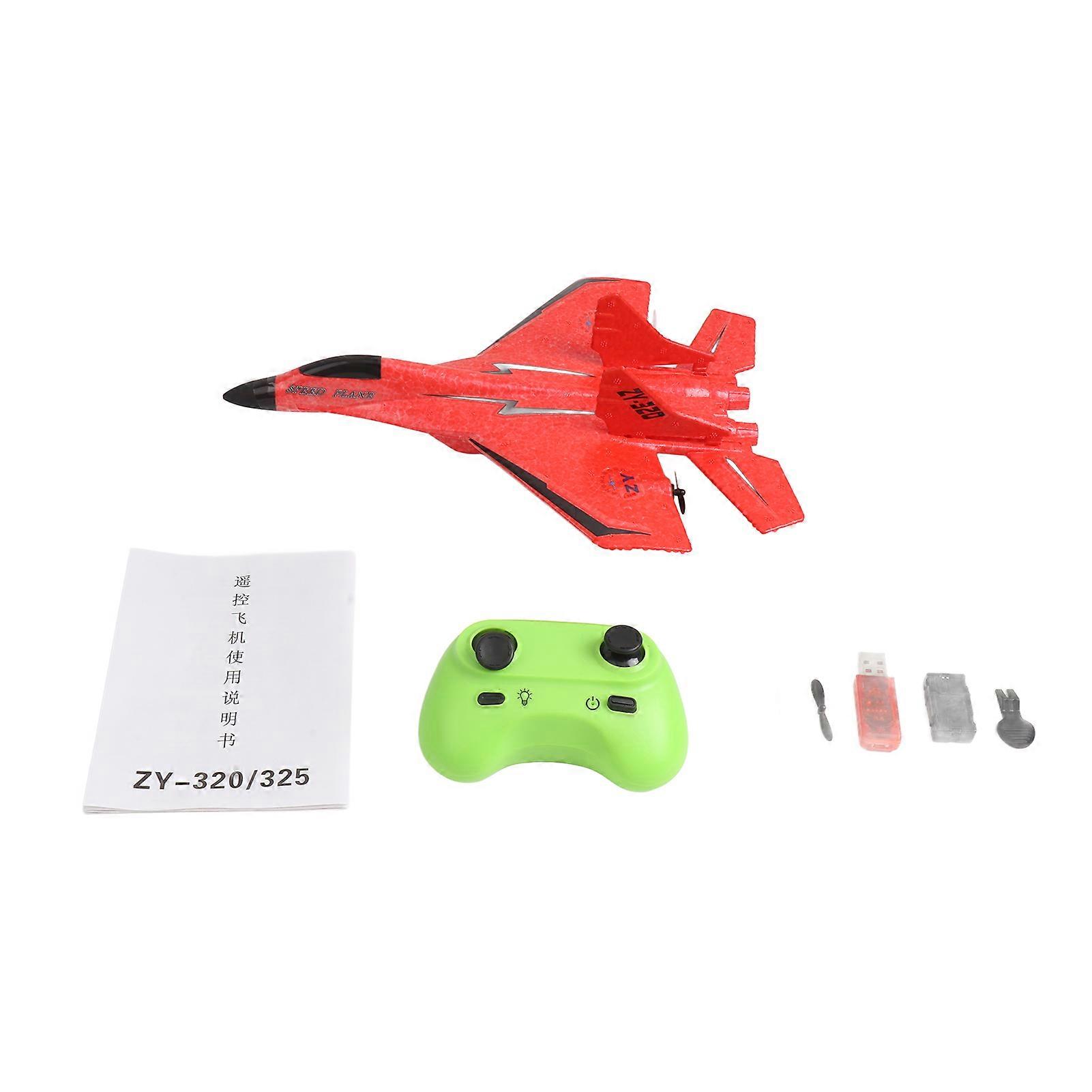 RC Airplane with Light Model Aircrafts EPP Foam Fighter Rechargeable Gliding Airplane