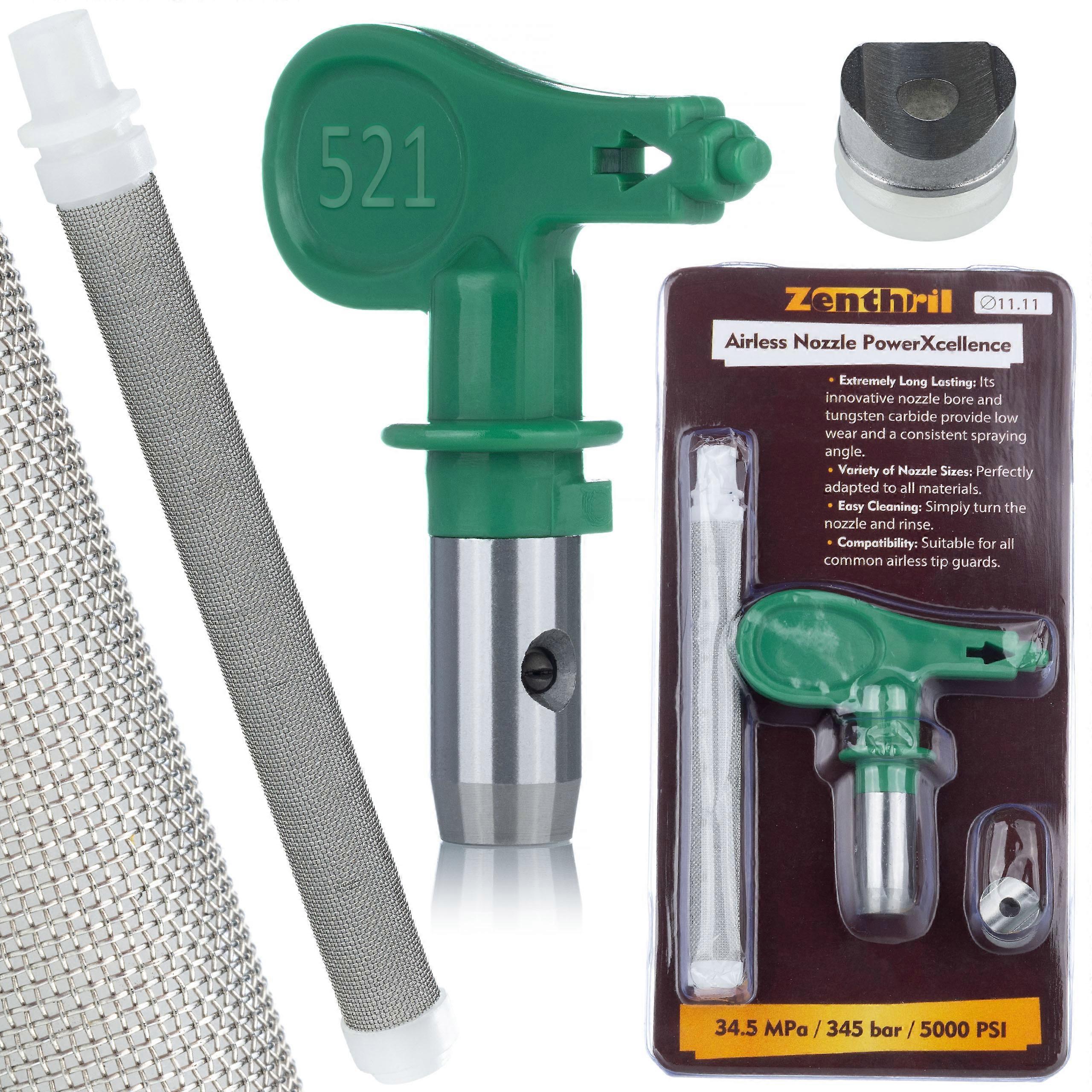 Zenthril Powerxcellence High Pressure Paint Nozzle Model 521 | Spray width 25Cm | Set with 60 mesh filter