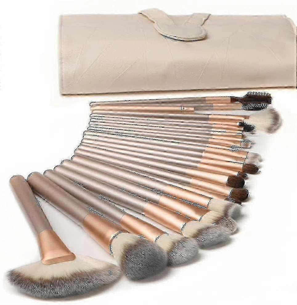 Advanced Synthetic Makeup Brush Set - Professional Foundation Brushes for Flawless Application & Perfect Makeup Finish