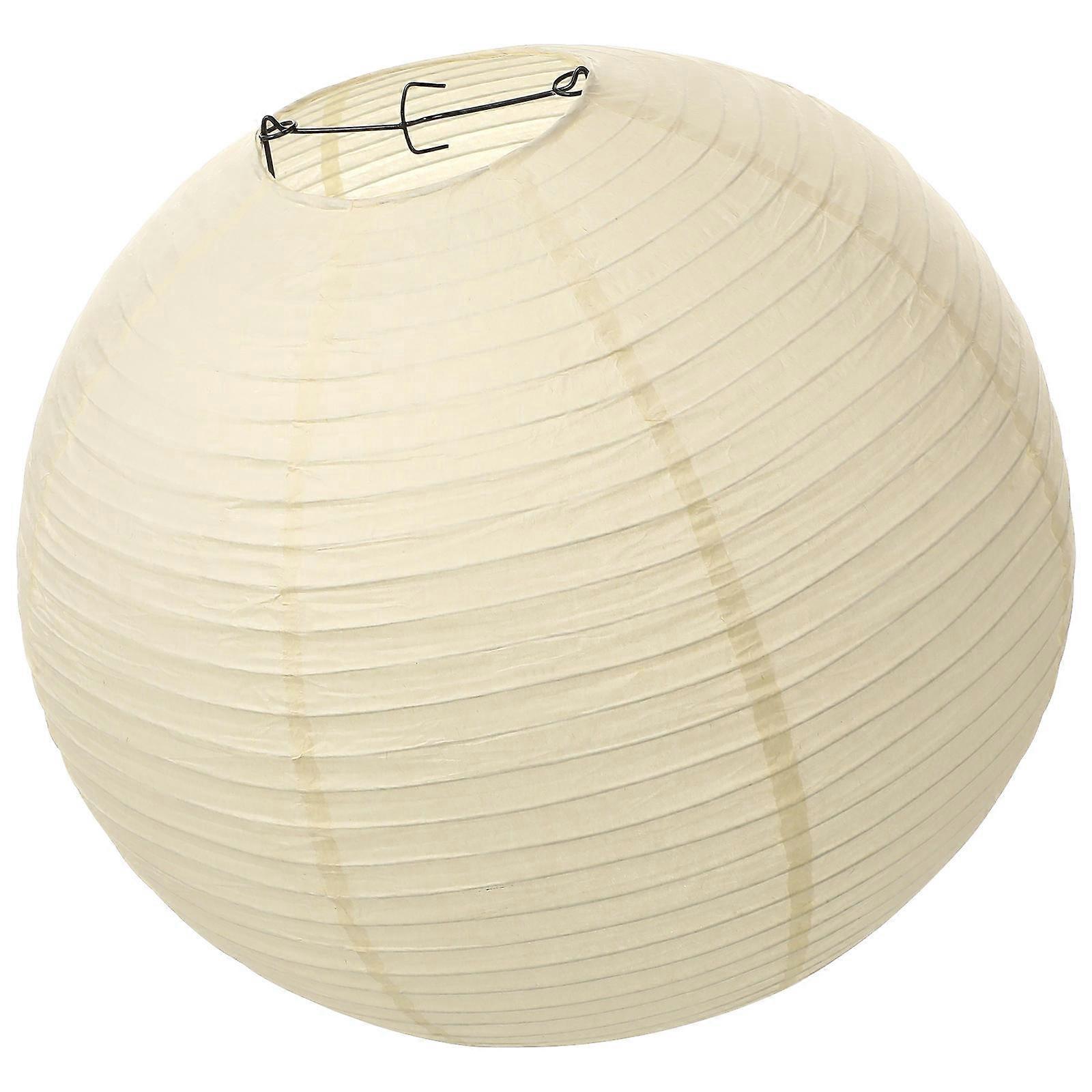 Paper Lanterns Diy Light Cover Pendant Lampshade For Home Use Beige 40x40cm Dust Protection 1Pcs