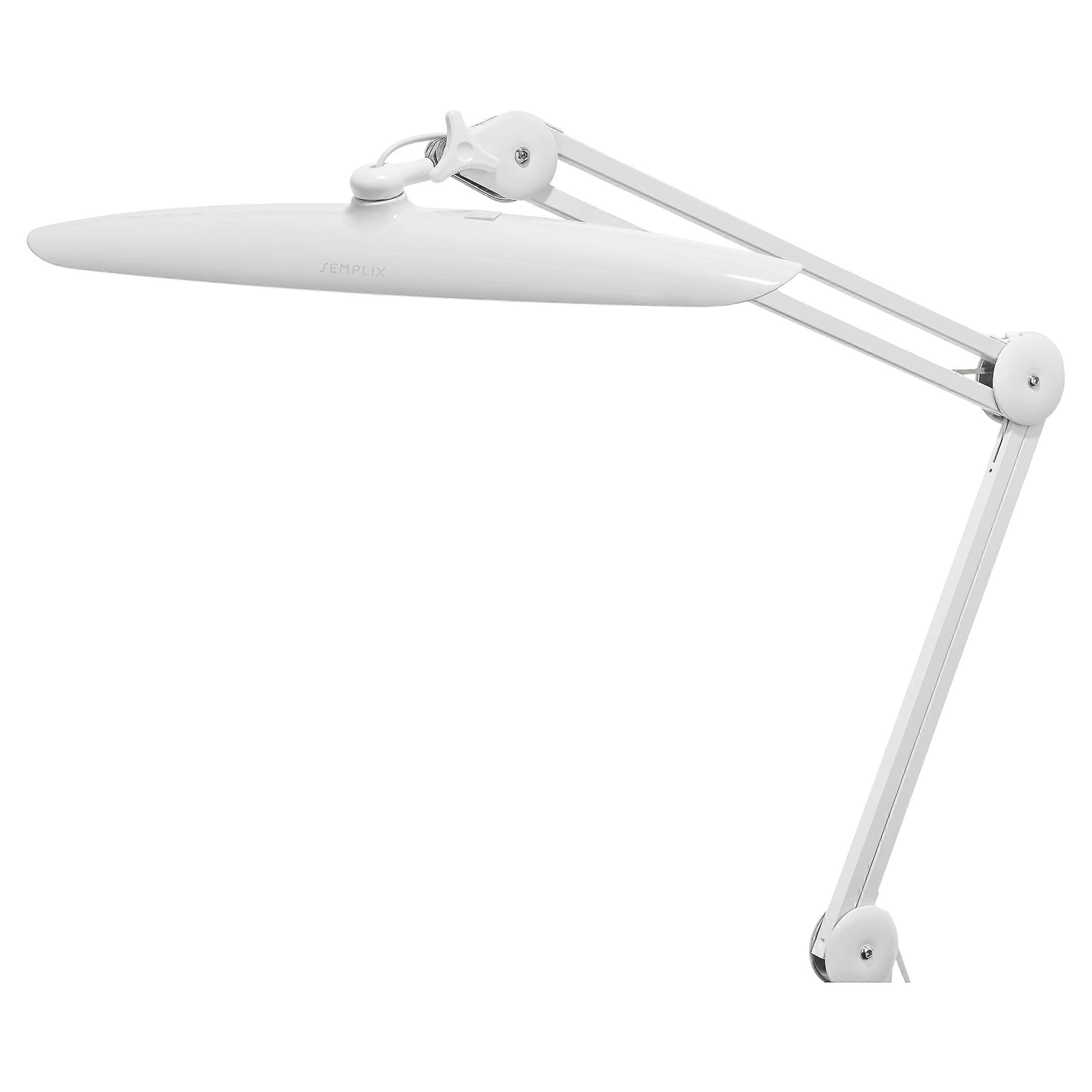 LED Work Lamp 182 LED/Light Colour Adjustable/Dimmable/Table Clamp (White)