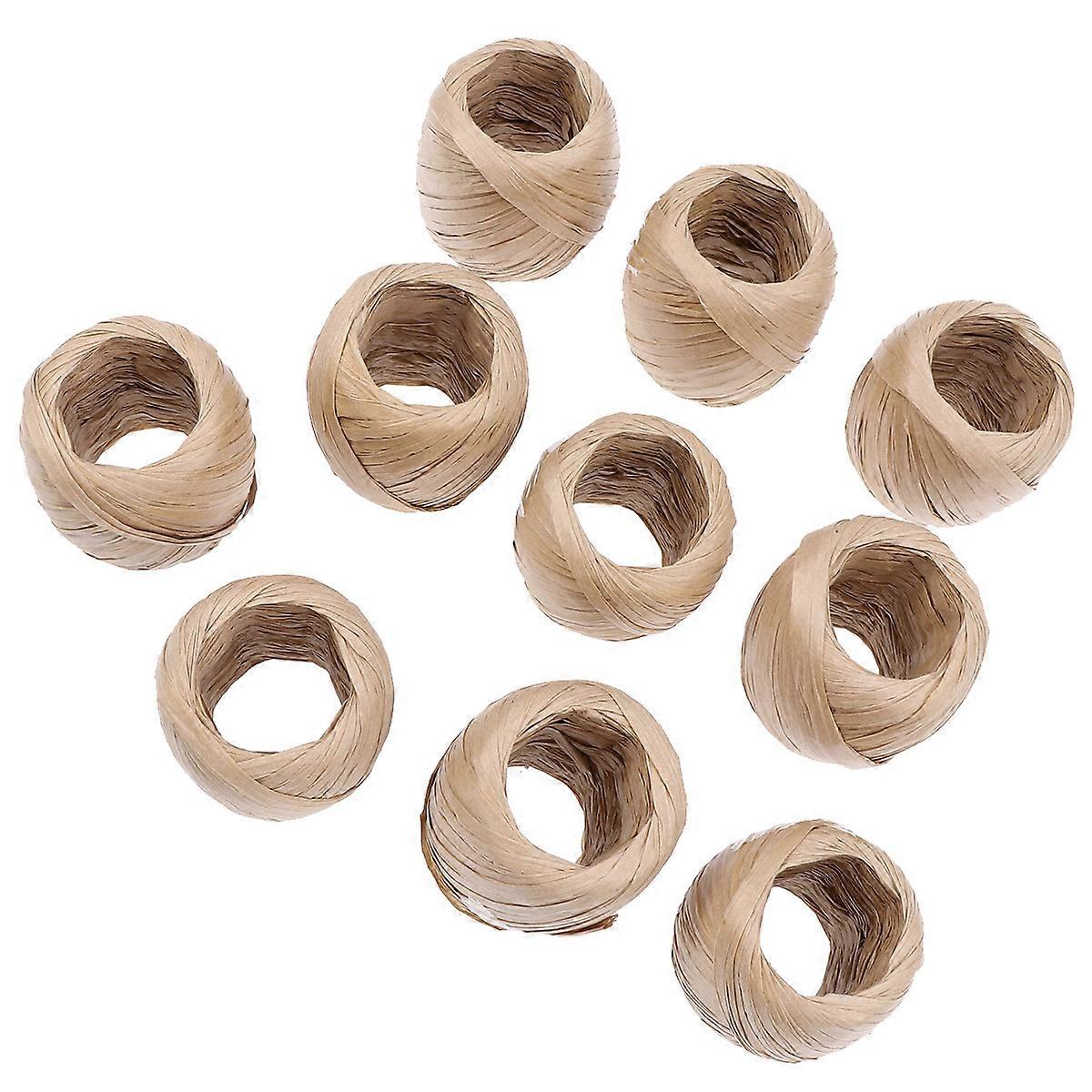 Straw Yarn For Diy Crafts And Home Decorations Made Of Raffia 10Set