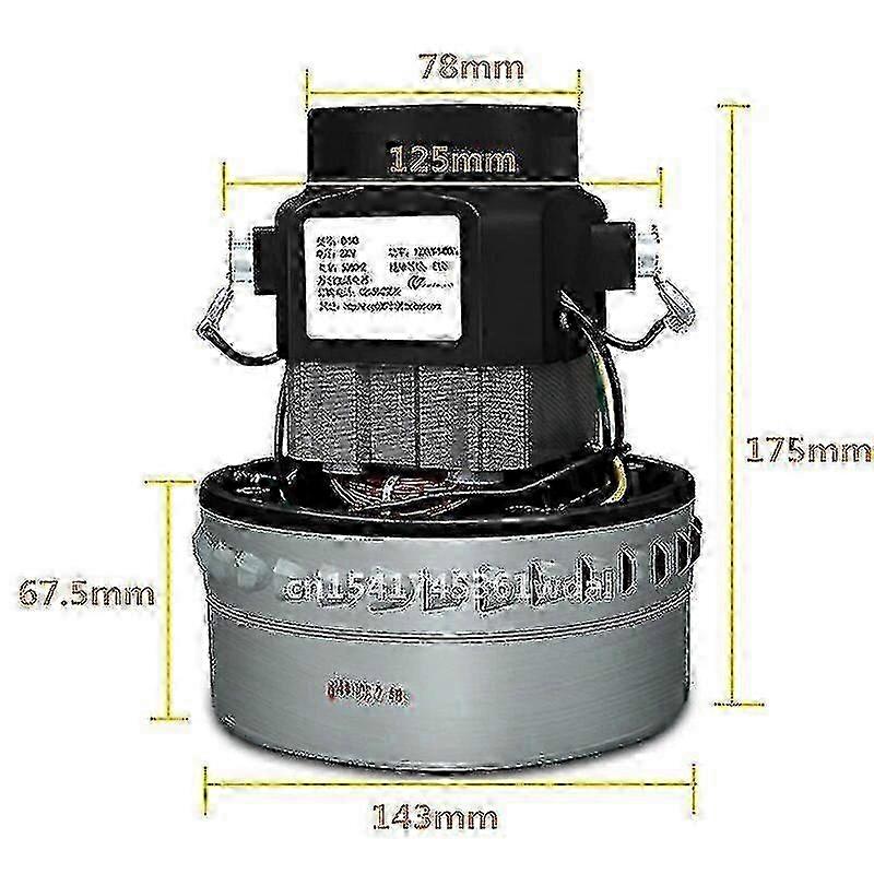 1500W industrial vacuum motor 200V-240V 50HZ for durable performance