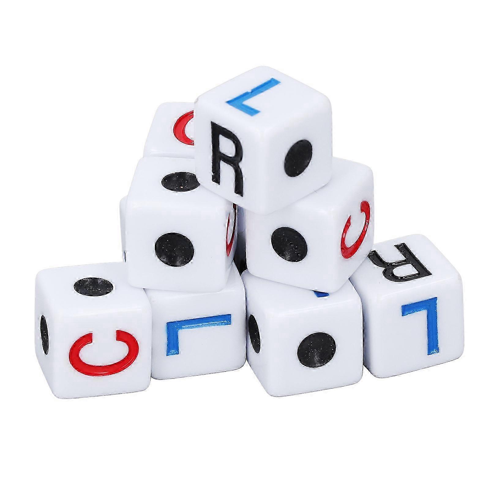 20pcs Left Right Center Dice Game Set - Plastic Fun Dice for Party Gatherings & Family Game Nights, Great Activity for All Ages