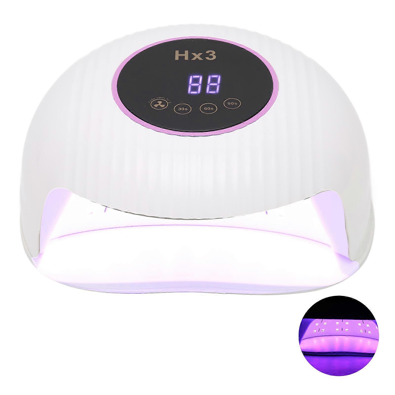 180W UV LED Nail Gel Curing Lamp 3 Time Setting Quickly Dry Red Light Nail Polish Gel Dryer Machine