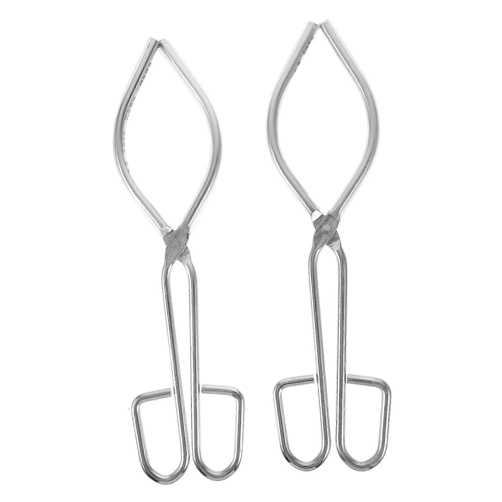 Cup Clamp Pliers Pack of 2 for Laboratory Use, Black 25.00X15.50X0.60CM, Science Experiment Accessories, Durable Laboratory Clips