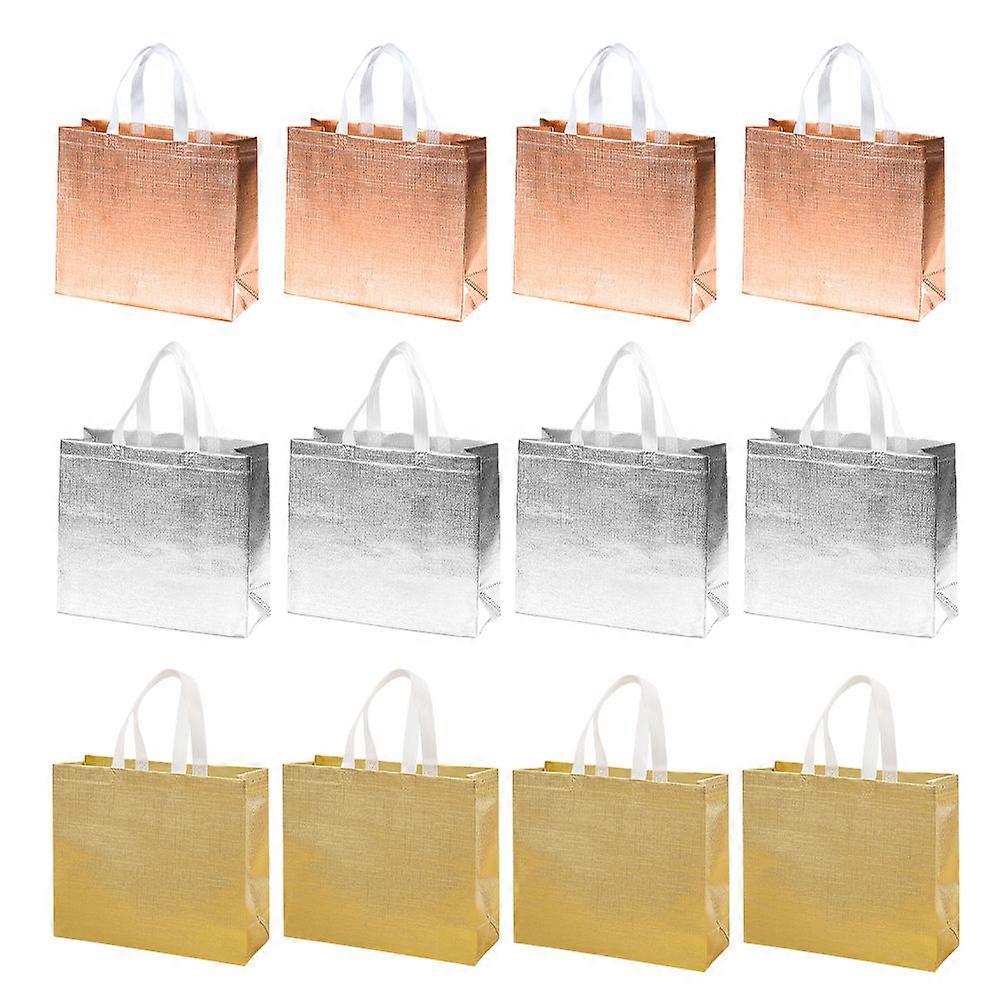 Goodie Bag Reusable Bags Aluminum Film Storage Presents Packaging Bag Customers 12Pack