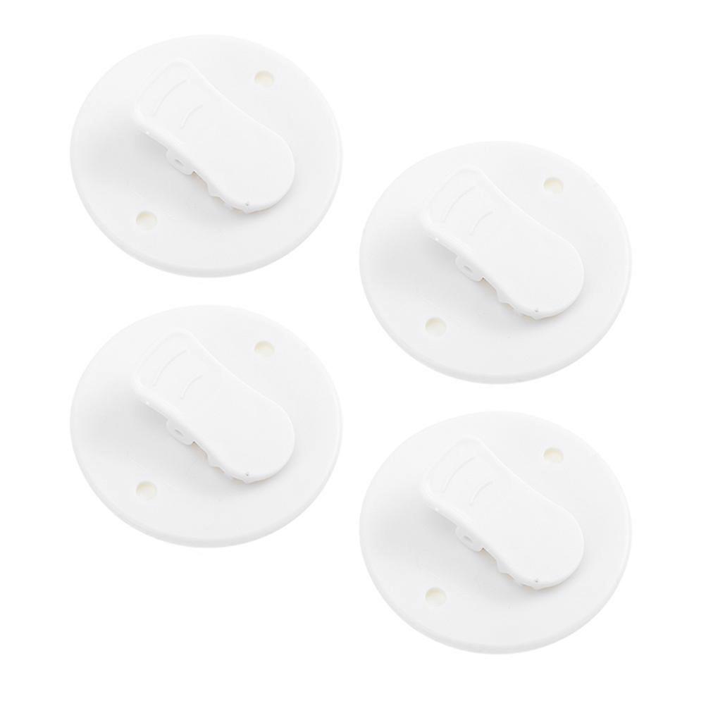 4pcs Self Adhesive Shower Curtain Clips with Strong Adhesion, Windproof Curtain Weights for Bathroom, Easy Install without Tools, Compact Shower
