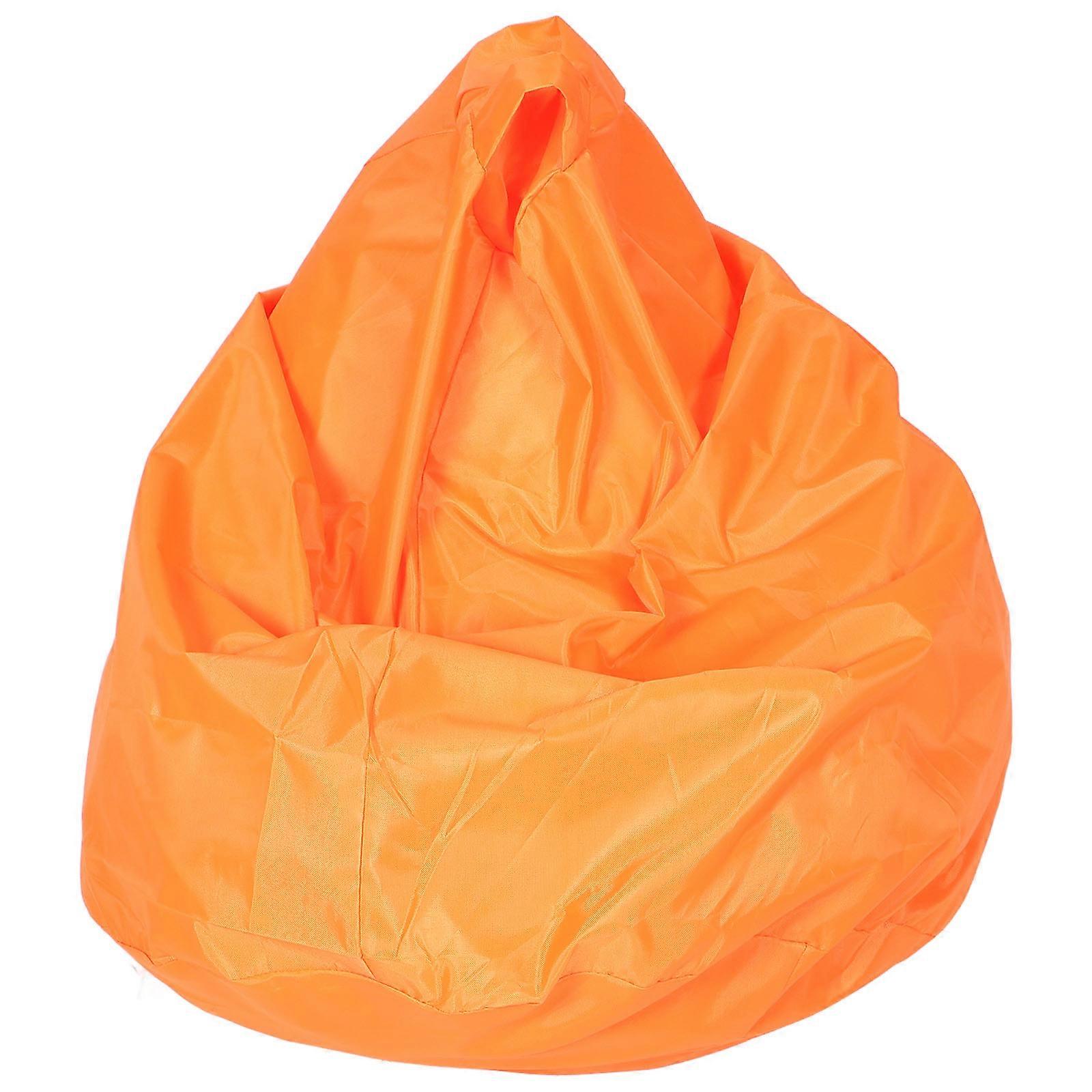 Tatami Style Bean Bag Cover Easy To Remove 80x70x0.3cm Orange Color For Home Users 1Pack