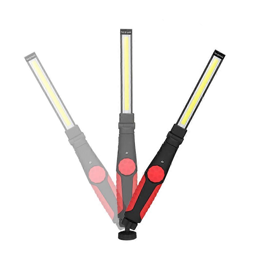 COB LED Work Light Bright and Energy Saving with Magnetic Base Rotatable 180 Degree Half and 360 Degree Body Red