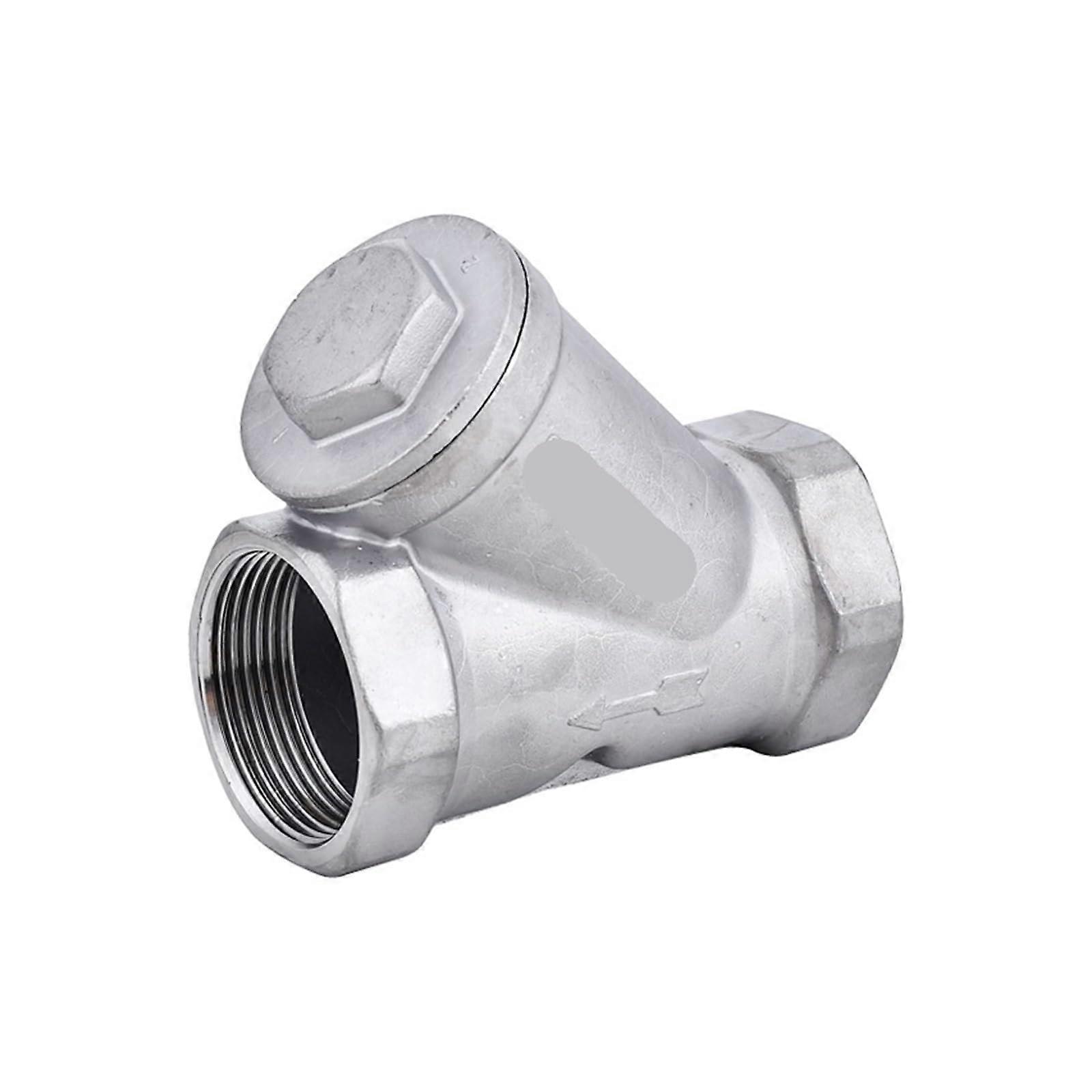 304 Stainless Steel YStrainer GL11W16P Internal Thread Inner Wire Pipe Filter Valve 4 Points 6 Points (G4) G4 Black