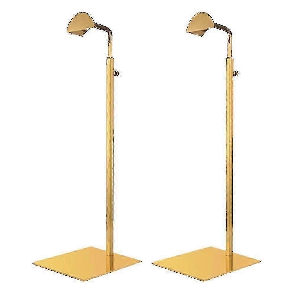 Adjustable Height Metal Handbag Display Stands Set of 2 - Retail Store Purse Showcase Fixture YVL