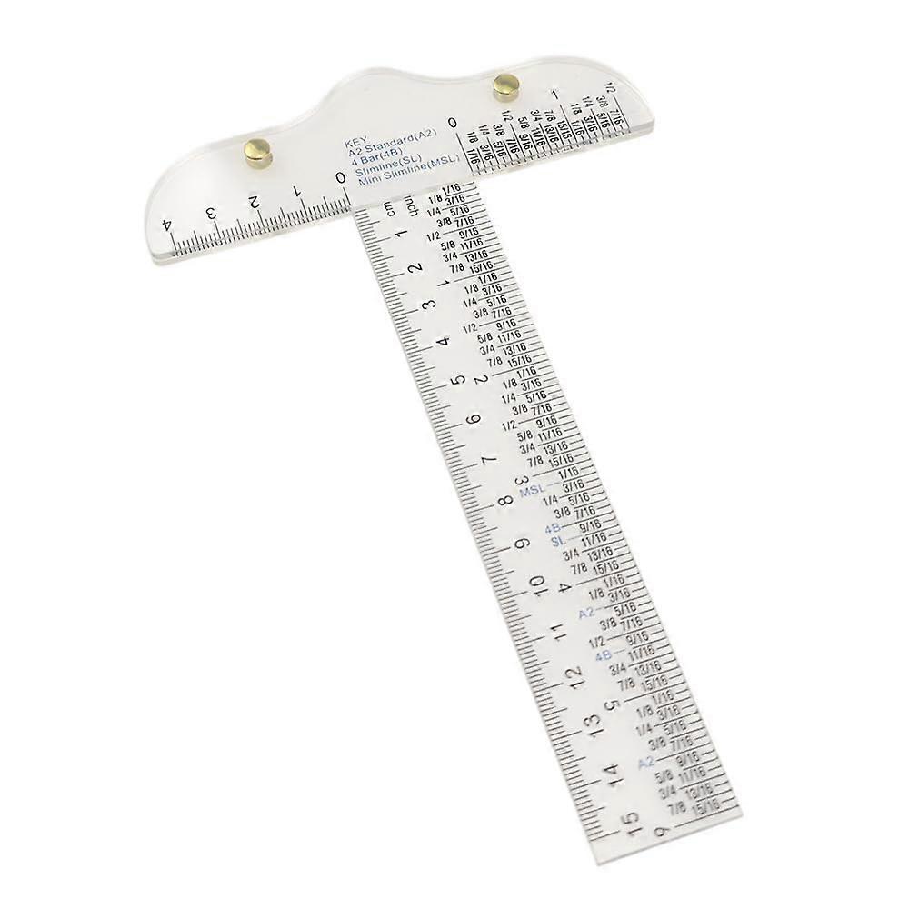 Transparent Acrylic Ruler, TSquare Ruler, Tools, Transparent for Crafts and Drawing, Education and Handicrafts, Rulers