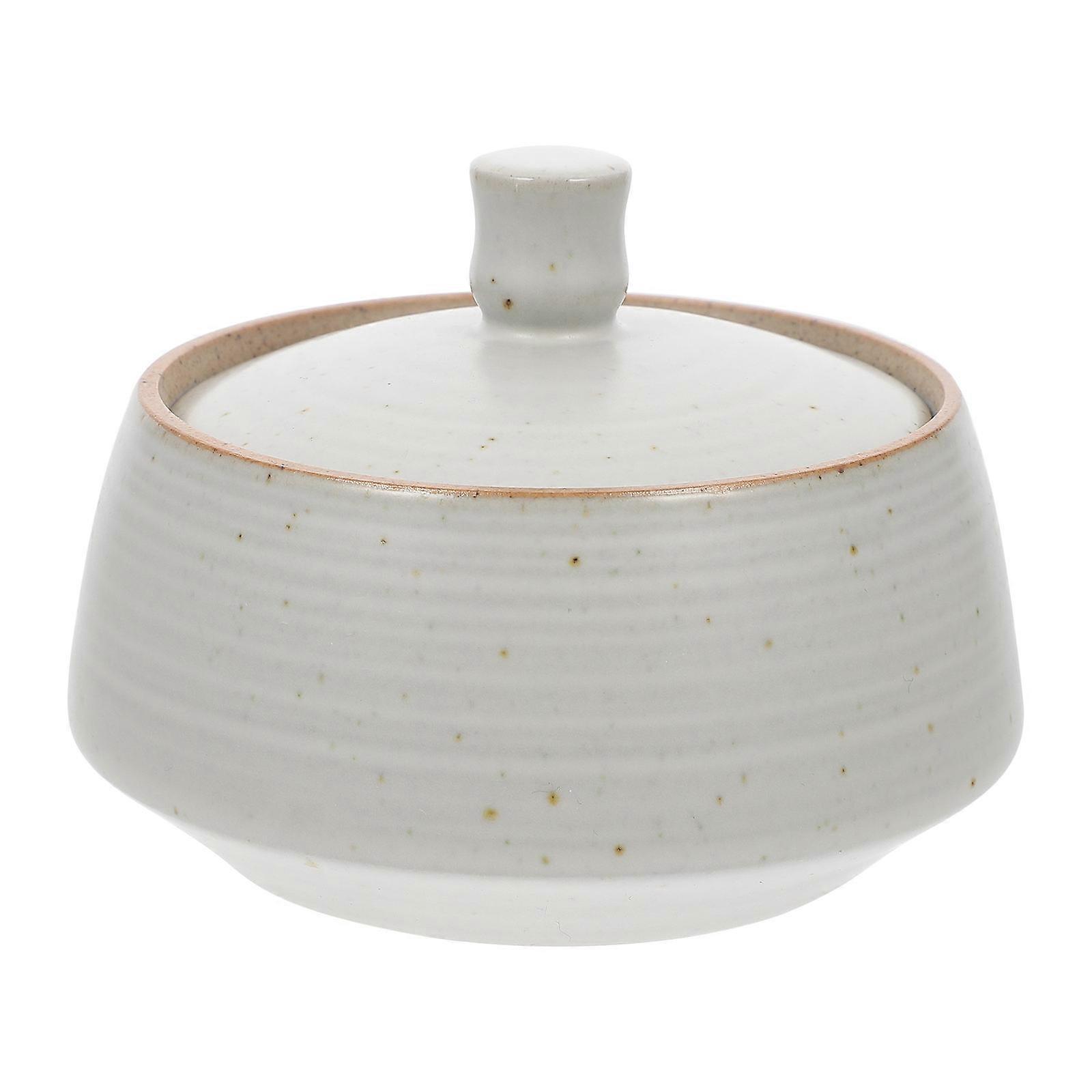 Vintage Ceramic Storage Jar Kitchen Use Airtight Storage For Tea Lovers 1Set