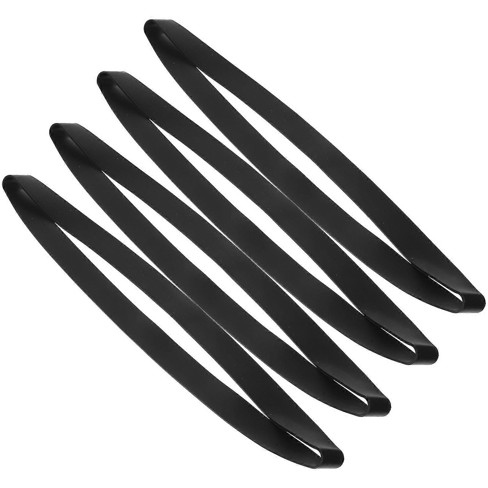 Silicone Beach Towel Bands with Good Elasticity for Protection Use Black Lightweight Portable 4Pcs