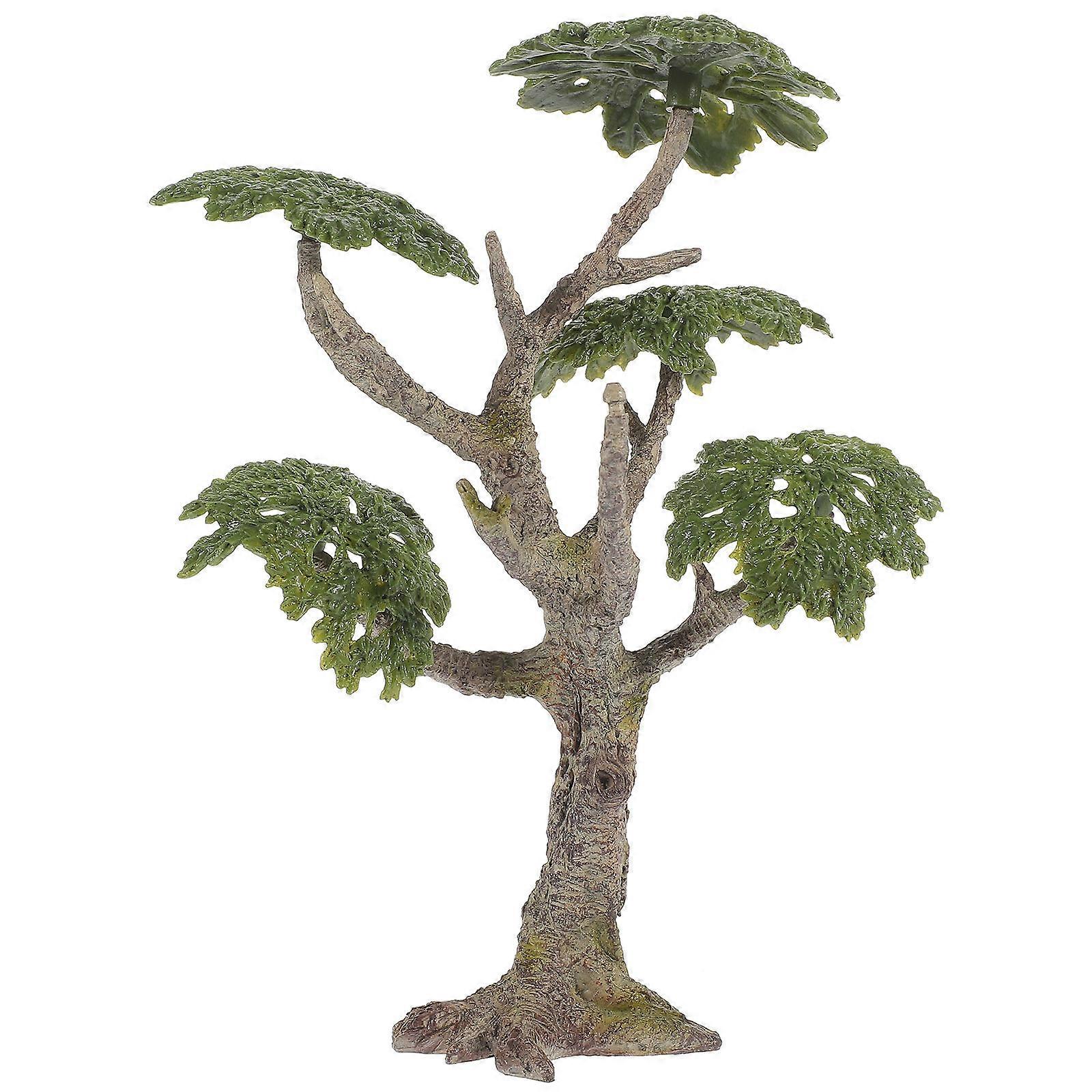 Landscape Tree Decor Banyan Model Sand Table Layout Green 19.00X14.50X10.00CM Modeling 1Pcs