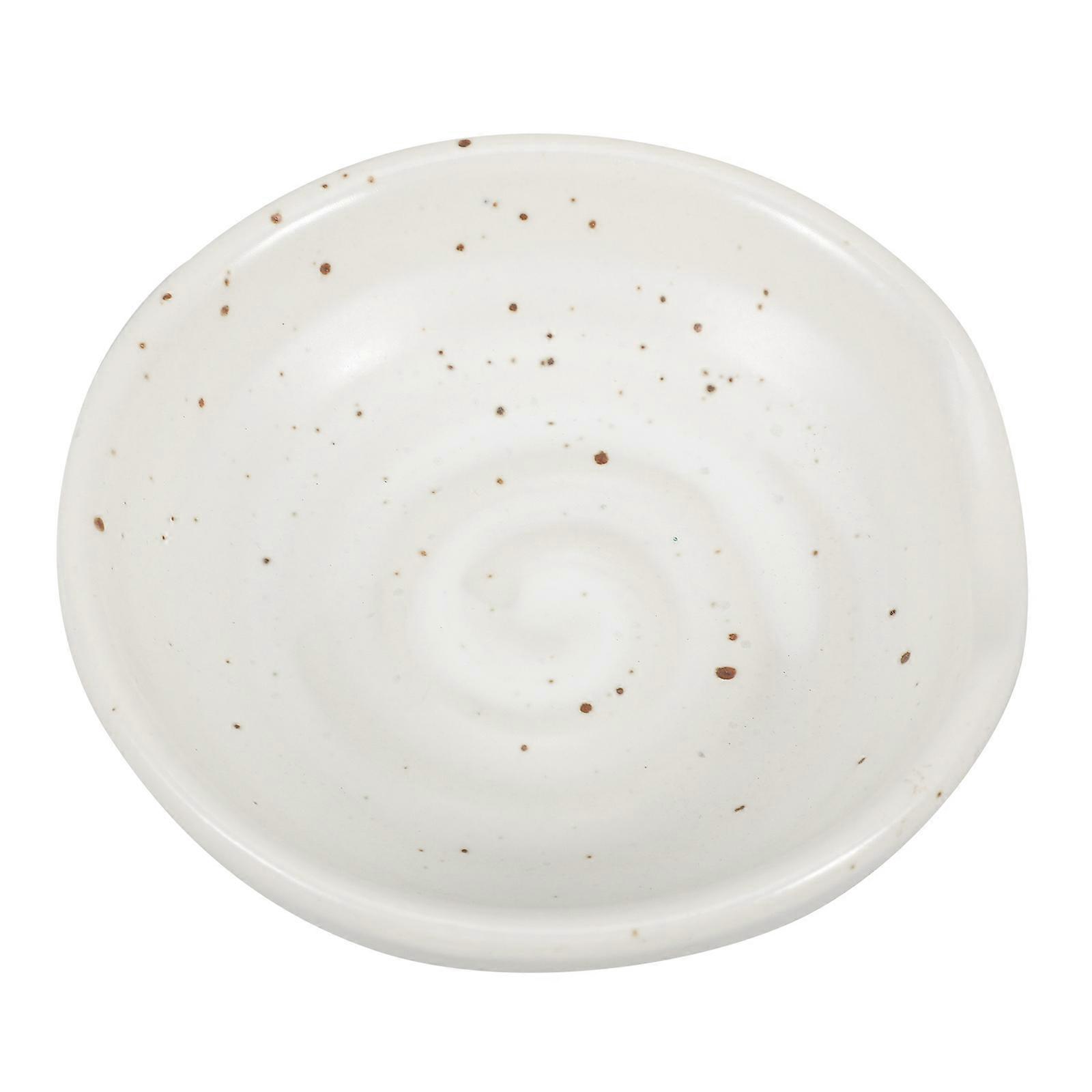 Ceramic Spoon Rest White Sauce Dish Multi Use Kitchen Tool for Storage