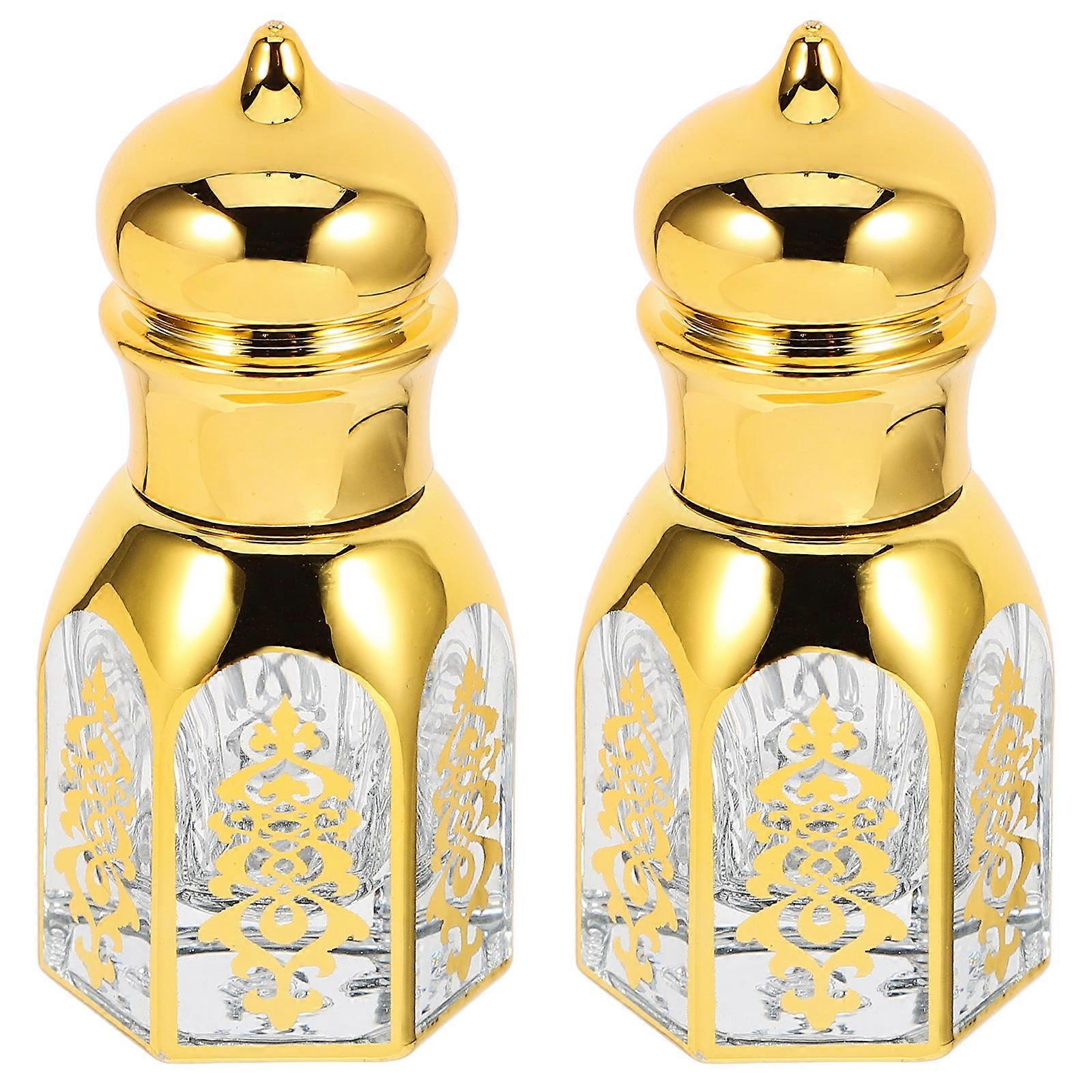 Glass Roller Bottles with Multi Color for Decor 2pcs Tiny Refillable Essential Oil Containers