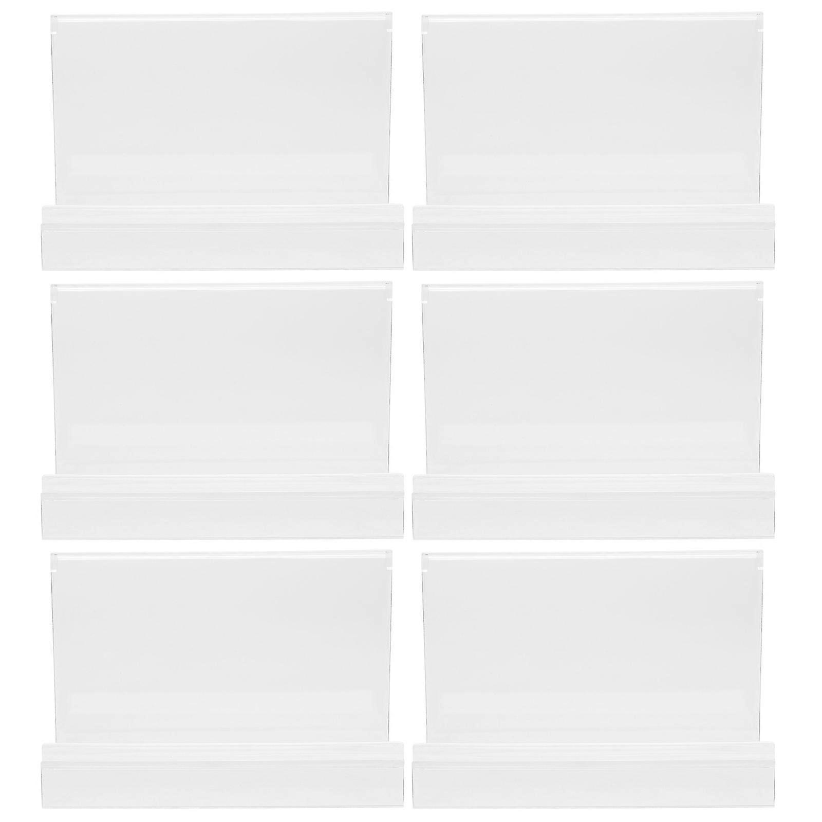 Clear Wallet Display Rack for Home Made of PP Material Great for Storage and Showcase 6 Pieces