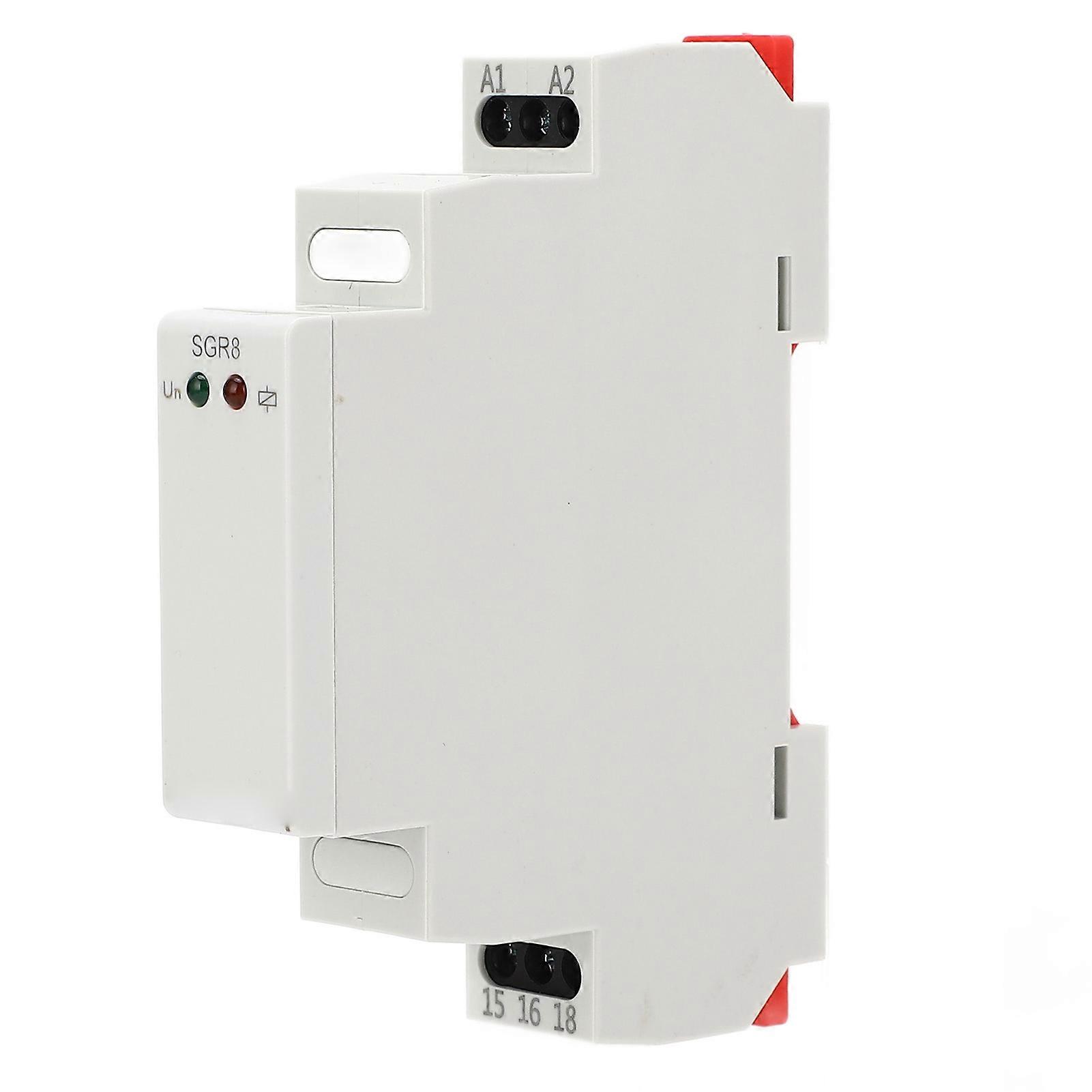 Intermediate Relay Auxiliary Circuit Relay 5A 16A 12‑240V AC DC with LED Indicator for Safety 