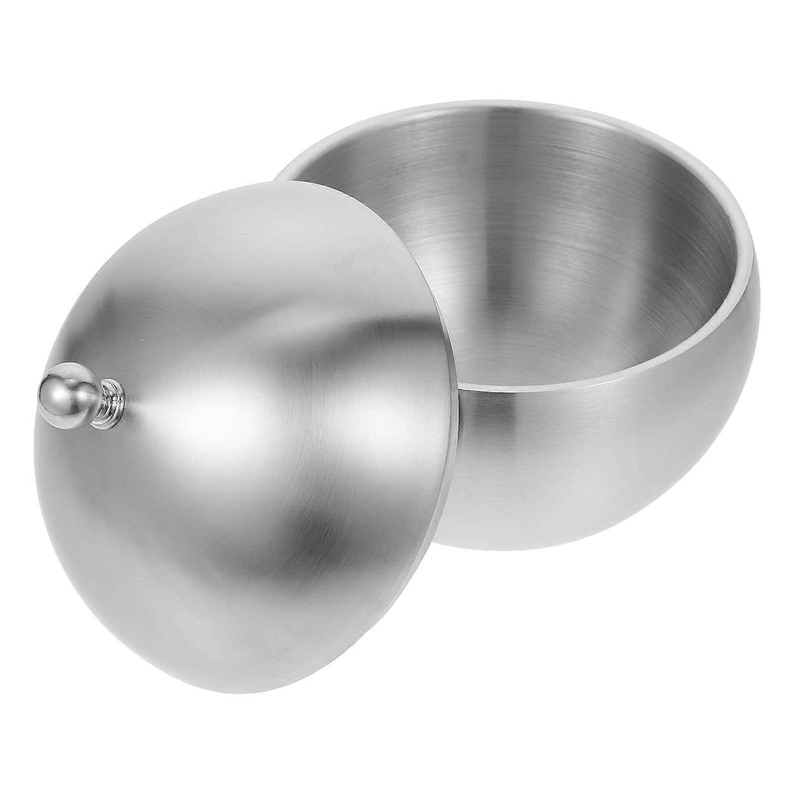 Stainless Steel Ice Bucket with Lid for Home Use Silver Large Capacity 7.87x7.87x8.27 Inches