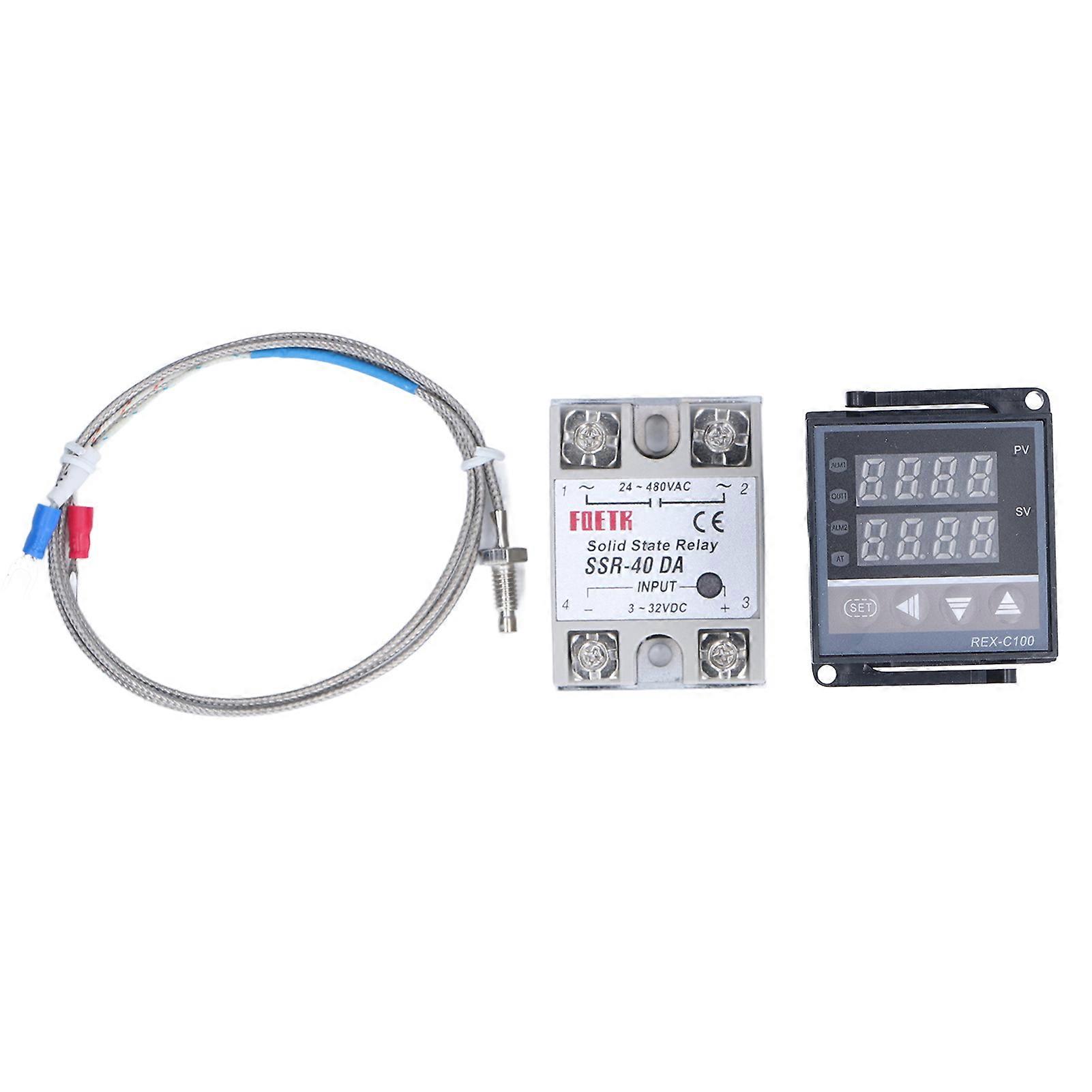 Temperature Controller PID Solid State Relay Temp Sensing Thermocouple Digital Thermostat