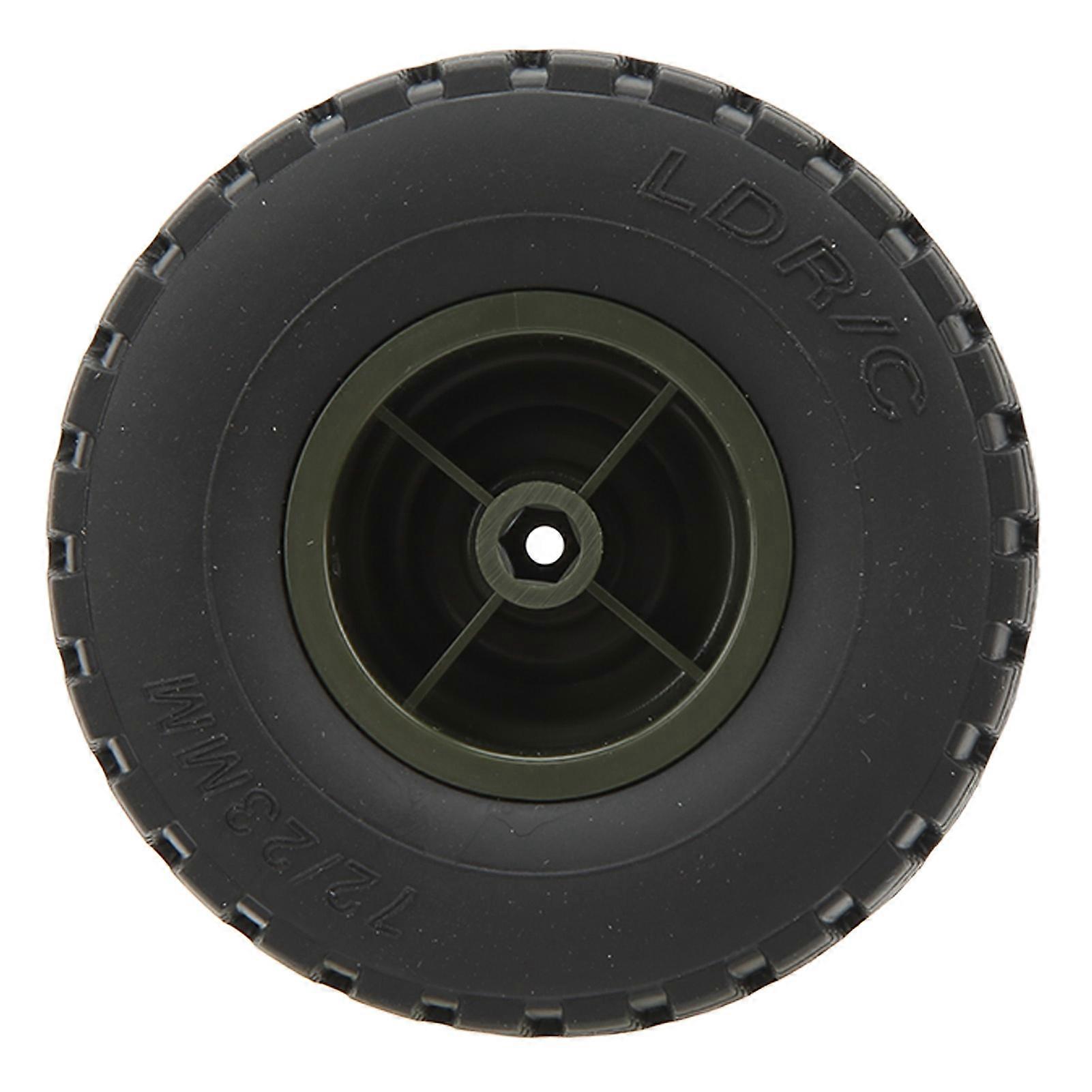 4pcs RC Car Wheels Professional High Performance Replacement RC Tires for Unimog Model P06 RC Car Green 