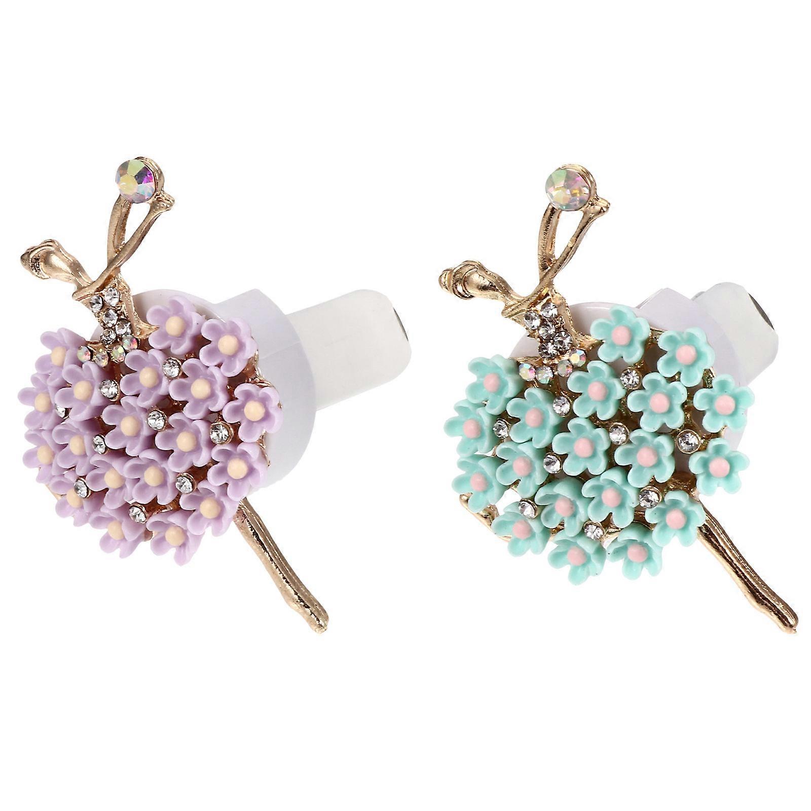 Car Perfume Aromatherapy 2 Pcs Diamond Shape Aroma Clip for Drivers Morning-Evening Air Freshener