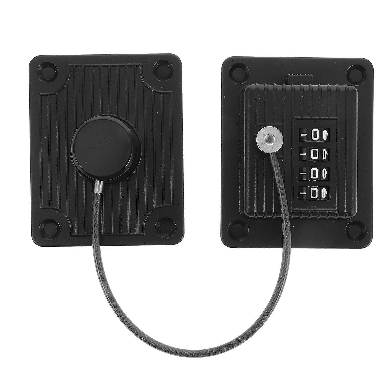 Child Safety Cabinet Lock with Password Protection for Fridge Freezer and Drawers Black ABS Material
