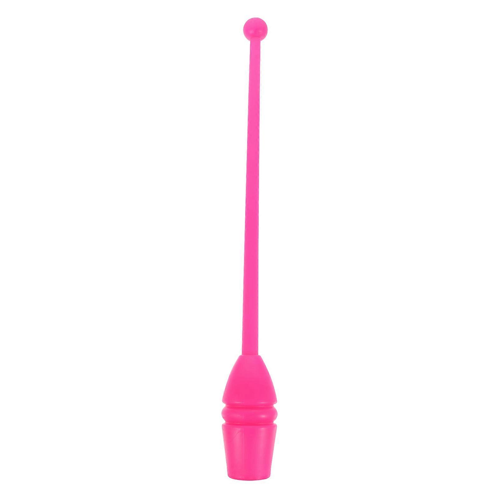 Pink Plastic Fitness Stick for Gymnastics and Dance Suitable for Adults and Children 0.98ft