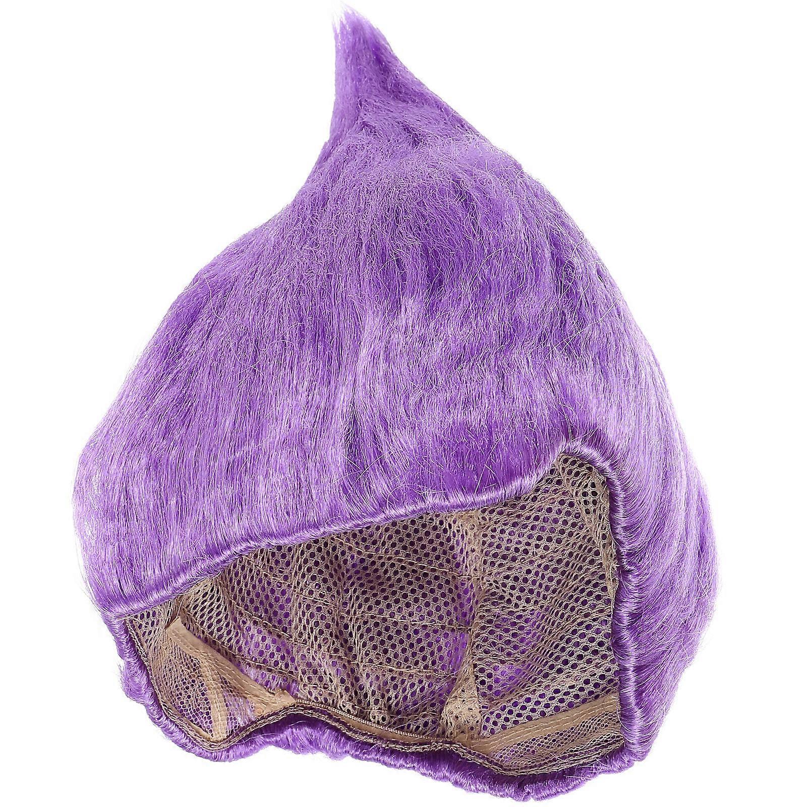 Purple Cosplay Wig In Flame Shape For Festivals And Theme Parties Perfect For Adults Or Children 1Pack