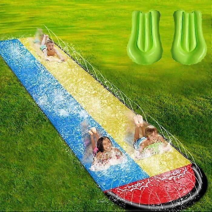 Water Play - Double Surf Water Play Mat - Super Thick and Durable PVC - Double Surfboards Included