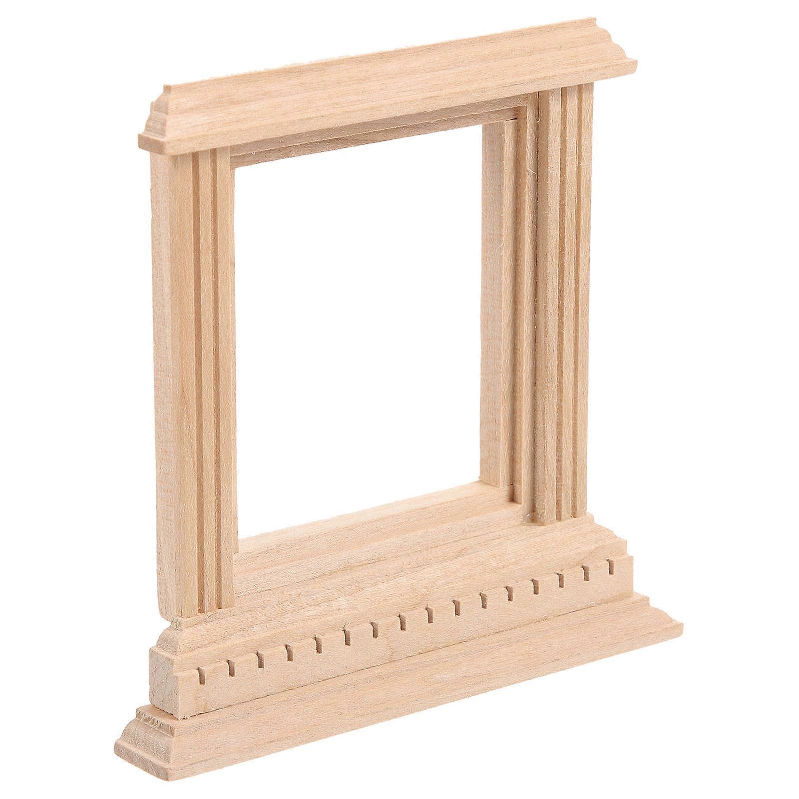 Rectangular Mini House Window Prop Miniature Scene Accessories Hobbyists Indoor Use 1Pcs