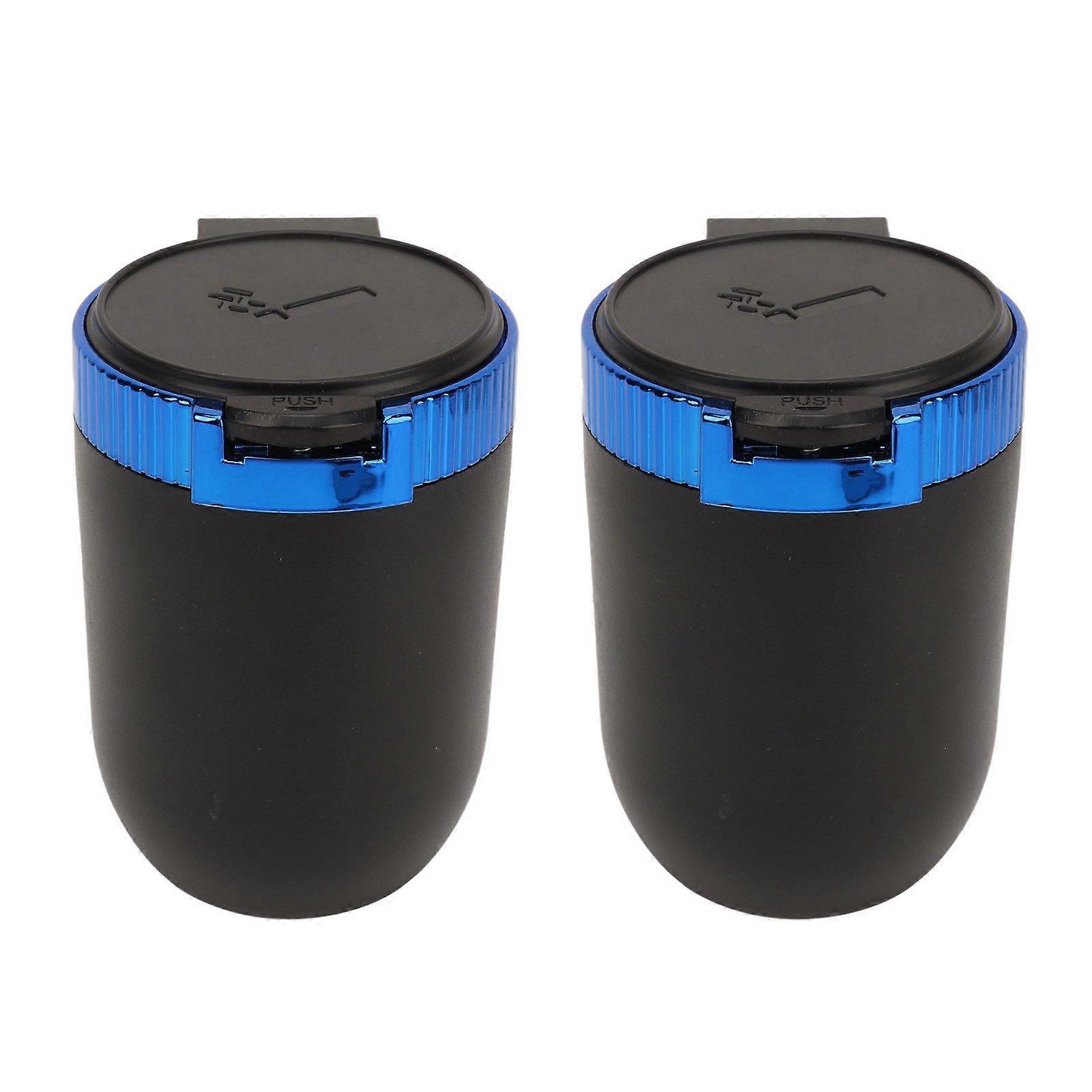 car ashtray with led light portable removable smokeless for vehicle
