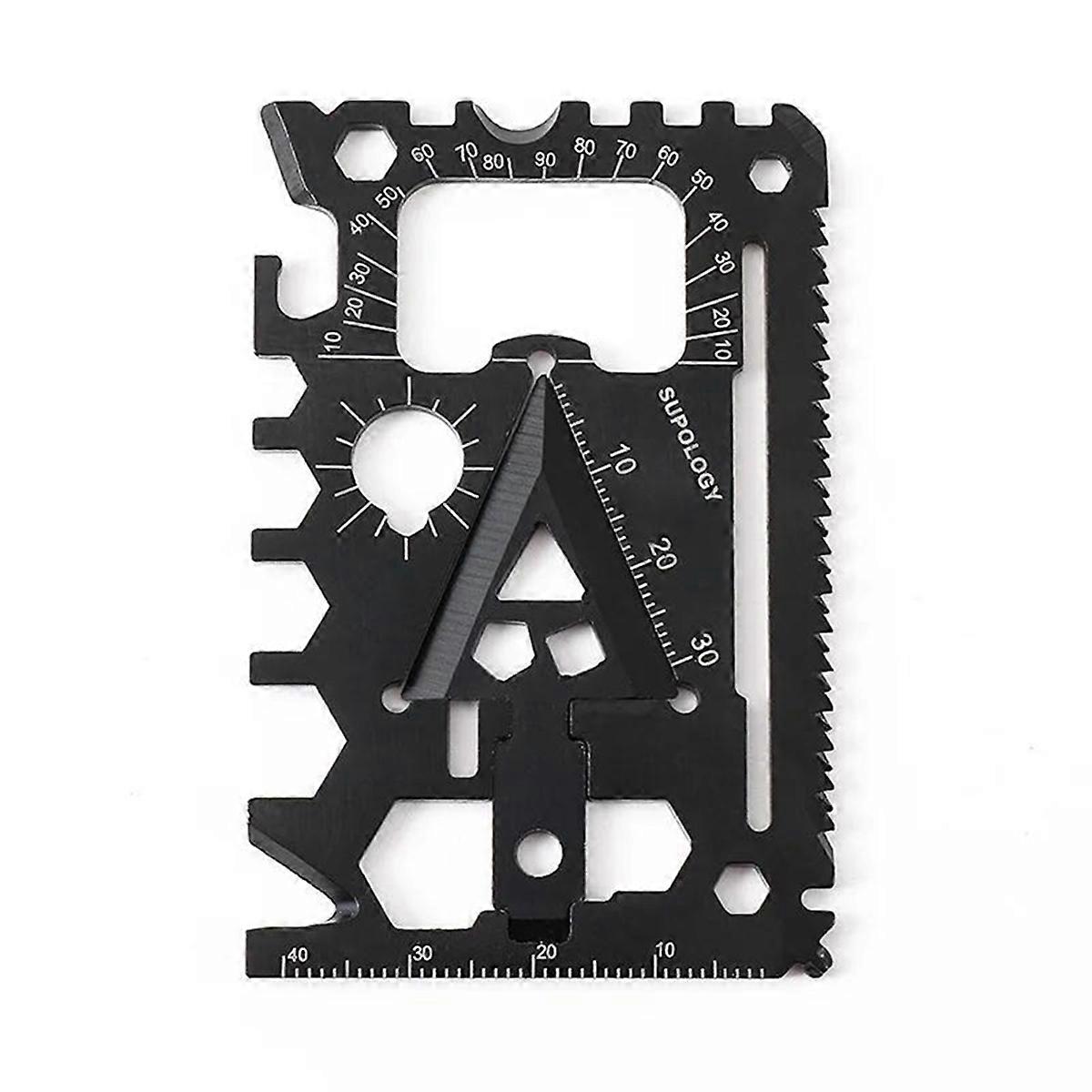 18 in 1 Outdoor Pocket Gadget Multifunctional Outdoor Tool with Bottle Opener/Screwdriver/Small Wre
