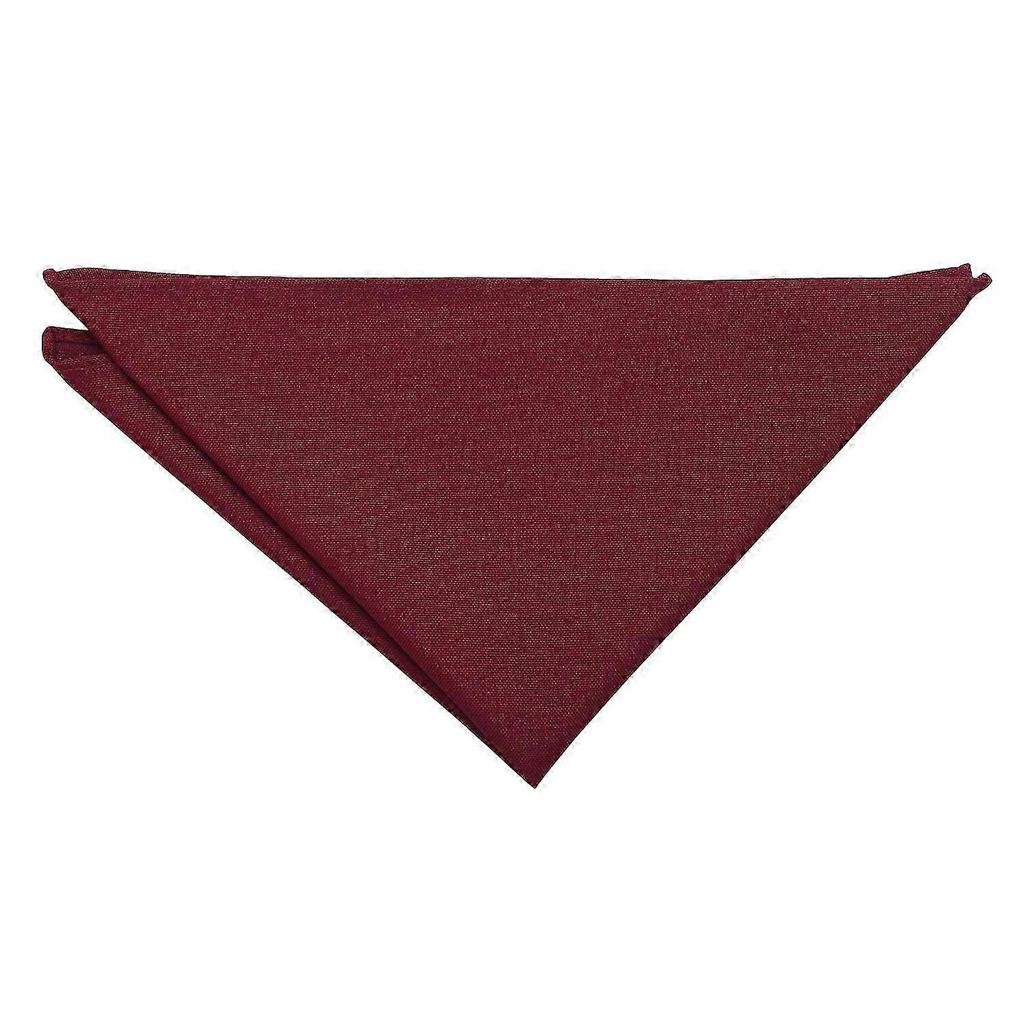 Burgundy Plain Matte Pocket Square