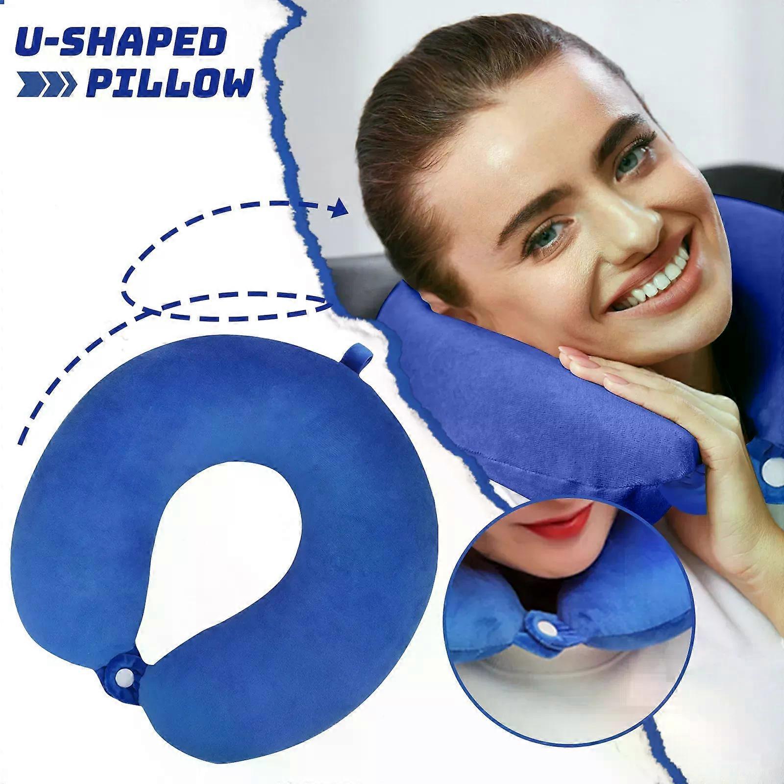 Travel Neck Pillow,ComSuitable fortable Travel Pillow Memory Foam U-Shape,Neck And Head Support Portable Neck Pillow Suitable for Airplane