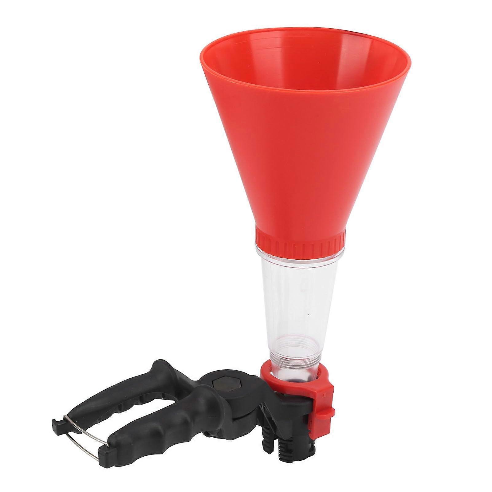 Oil Change Funnel Kit Universal Anti Static Spill Proof Design for Engine and Fuel Transfer 3PCS Set Orange